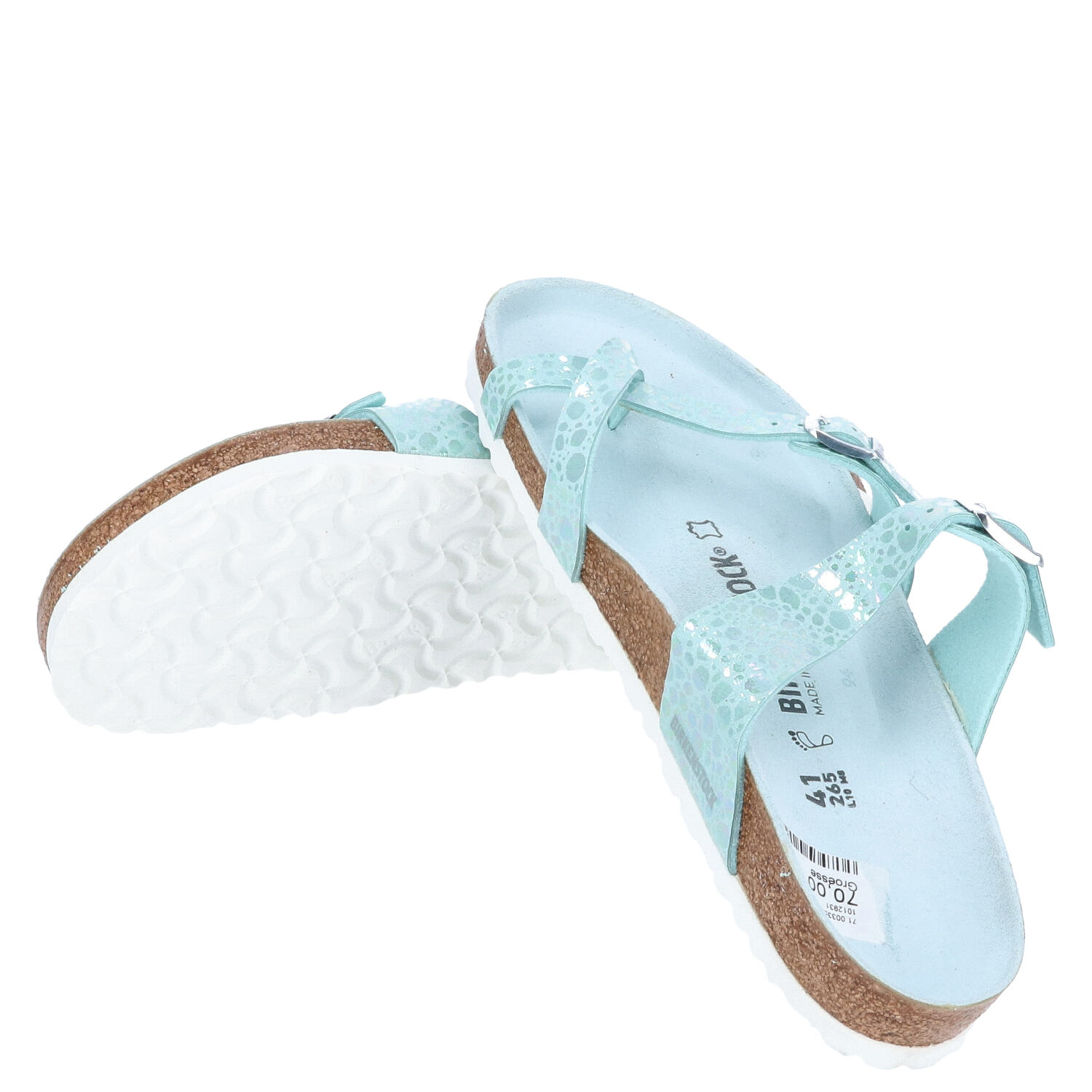 Birkenstock Sandalen Größe 41 Mayari Metallic Stones Aqua   Abbildung 1