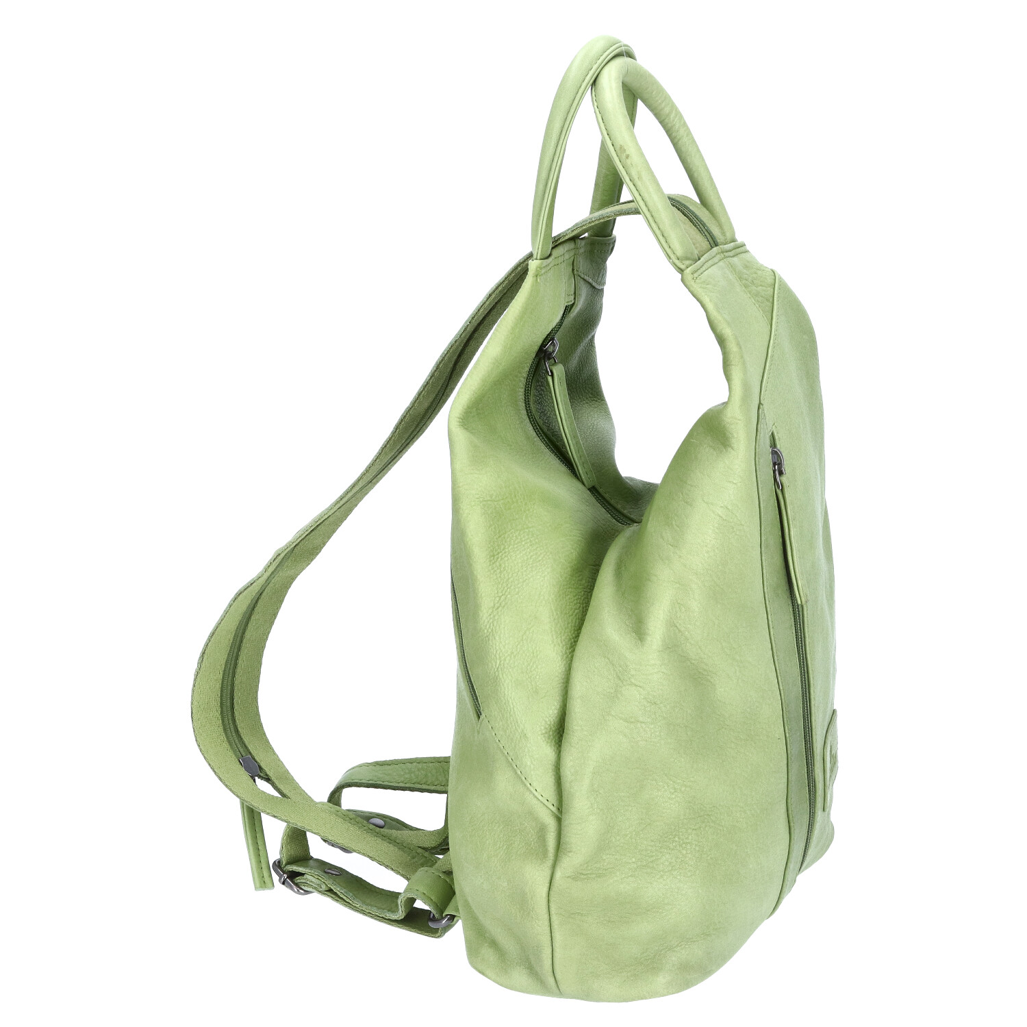 The Skandinavian Brand Damen Leder Rucksack - Green Abbildung 4
