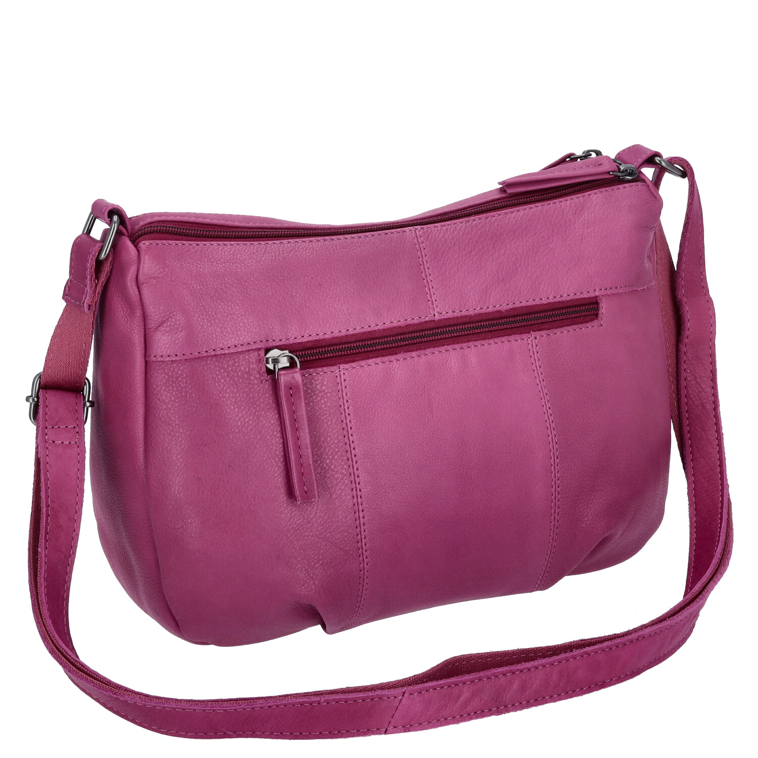 The Skandinavian Brand Leder Umhängetasche  Purple