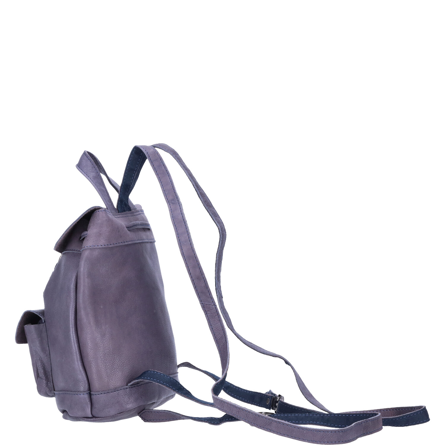 The Skandinavian Brand Mini Leder Rucksack  blau