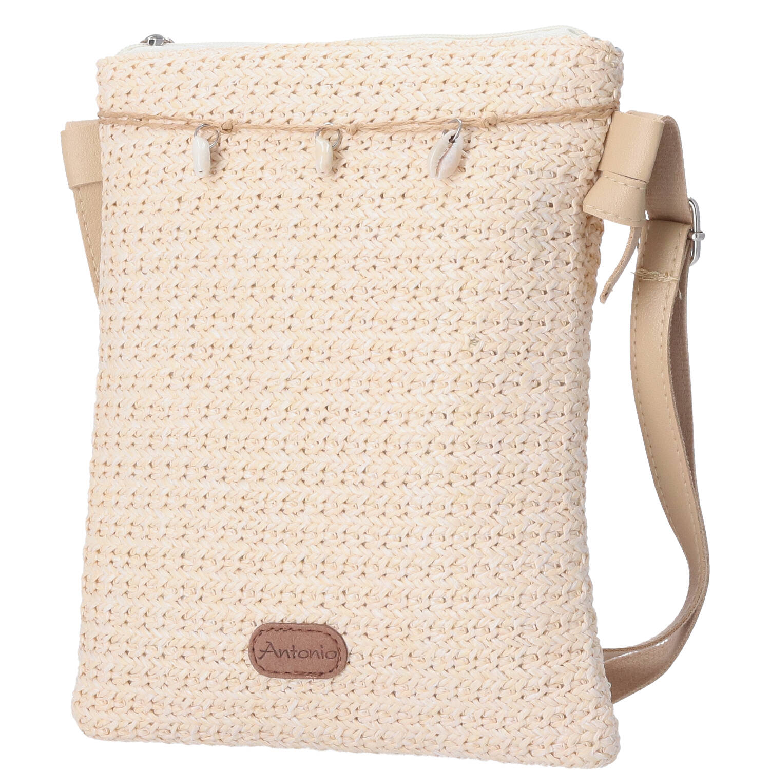 Antonio Damen Bast Tasche S  beige Abbildung 1 Antonio Damen Bast Tasche S  beige Abbildung 1
