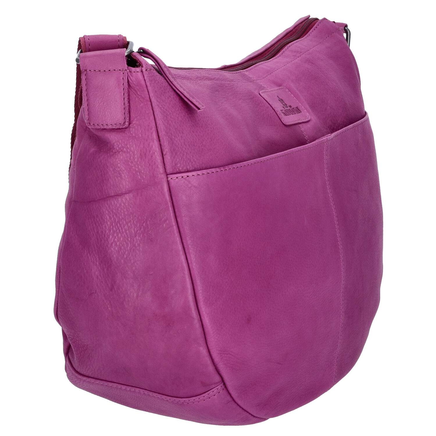 The Skandinavian Brand Leder Umhängetasche  Purple