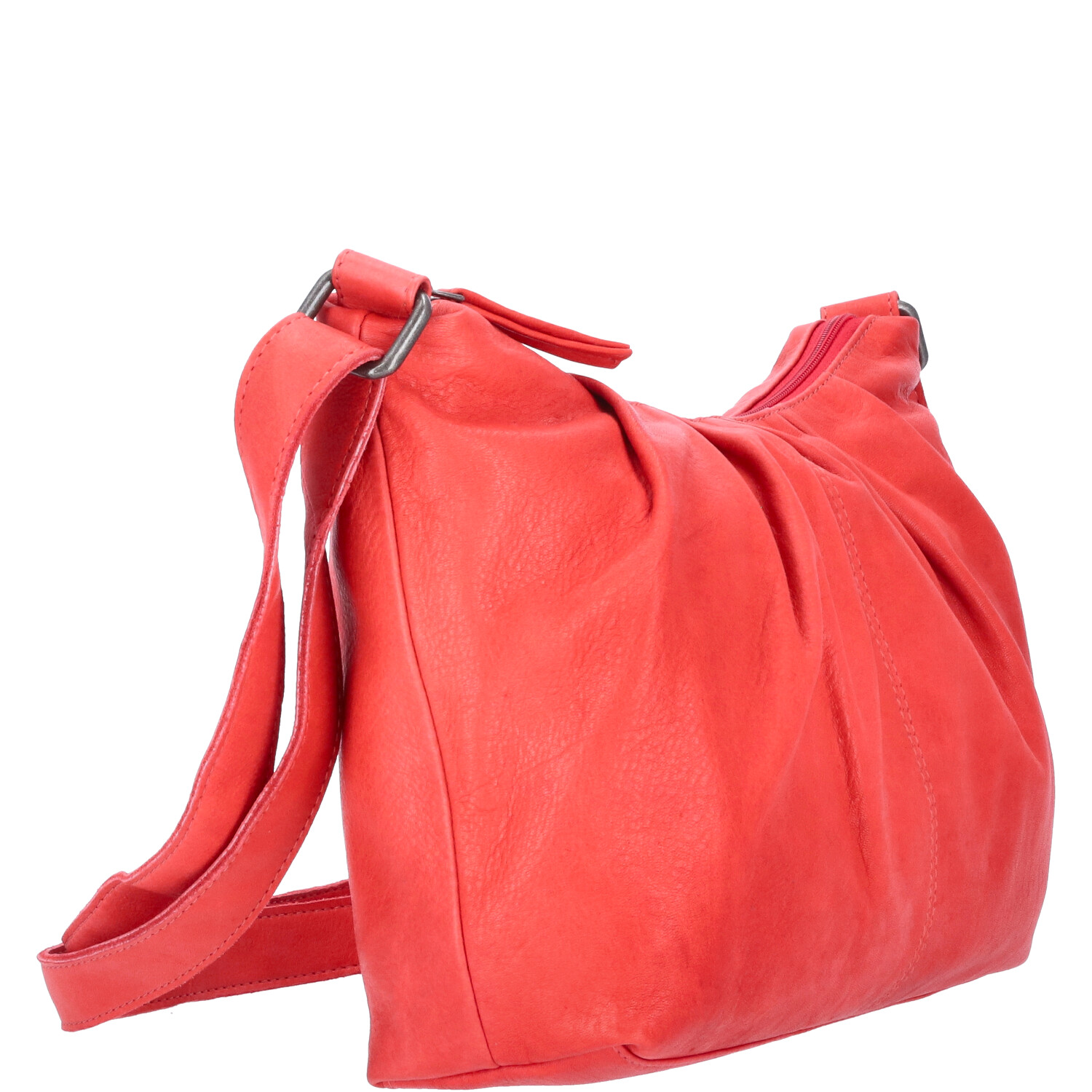 The Skandinavian Brand Damen Ledertasche, Schultertasche  Red