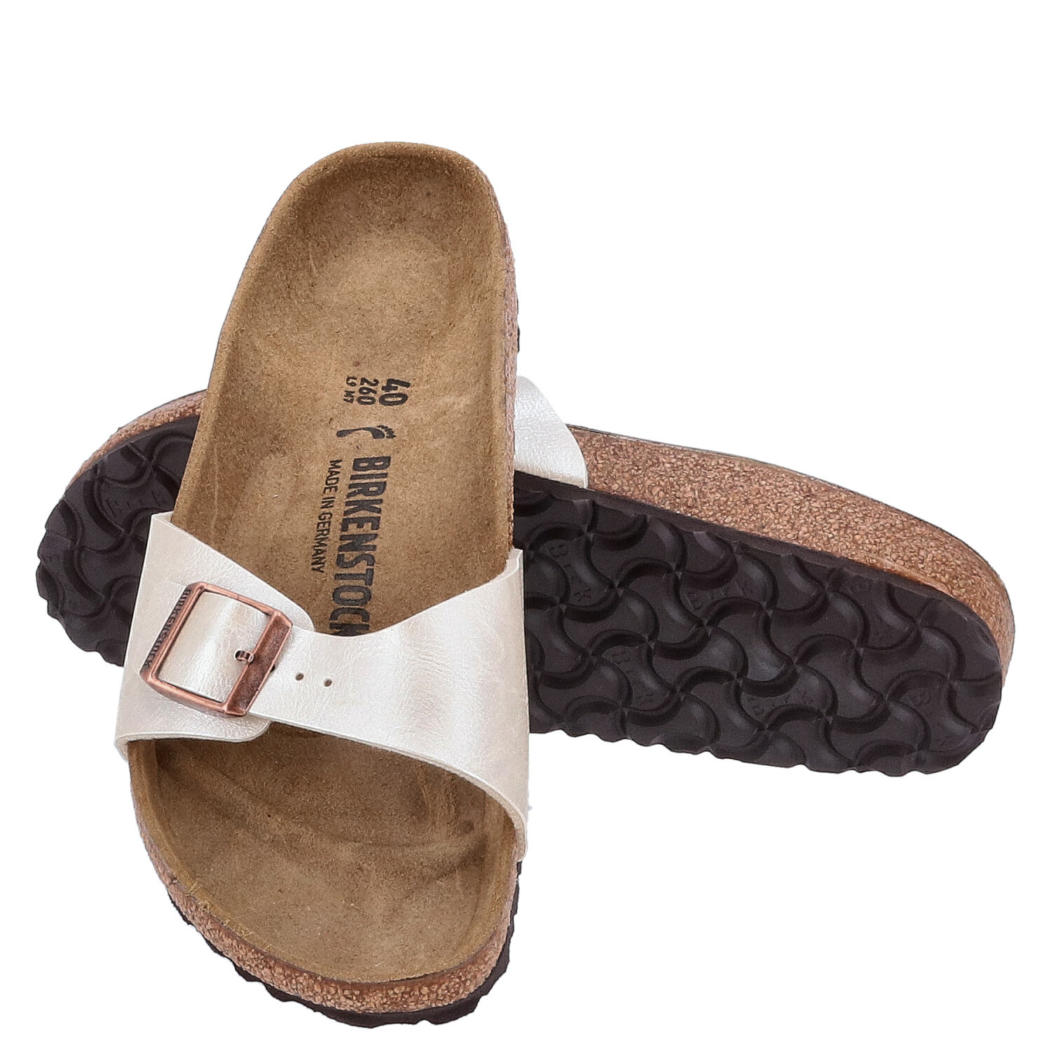 Birkenstock Sandalen Größe 40 Madrid BS Graceful Pearl White   Abbildung 1