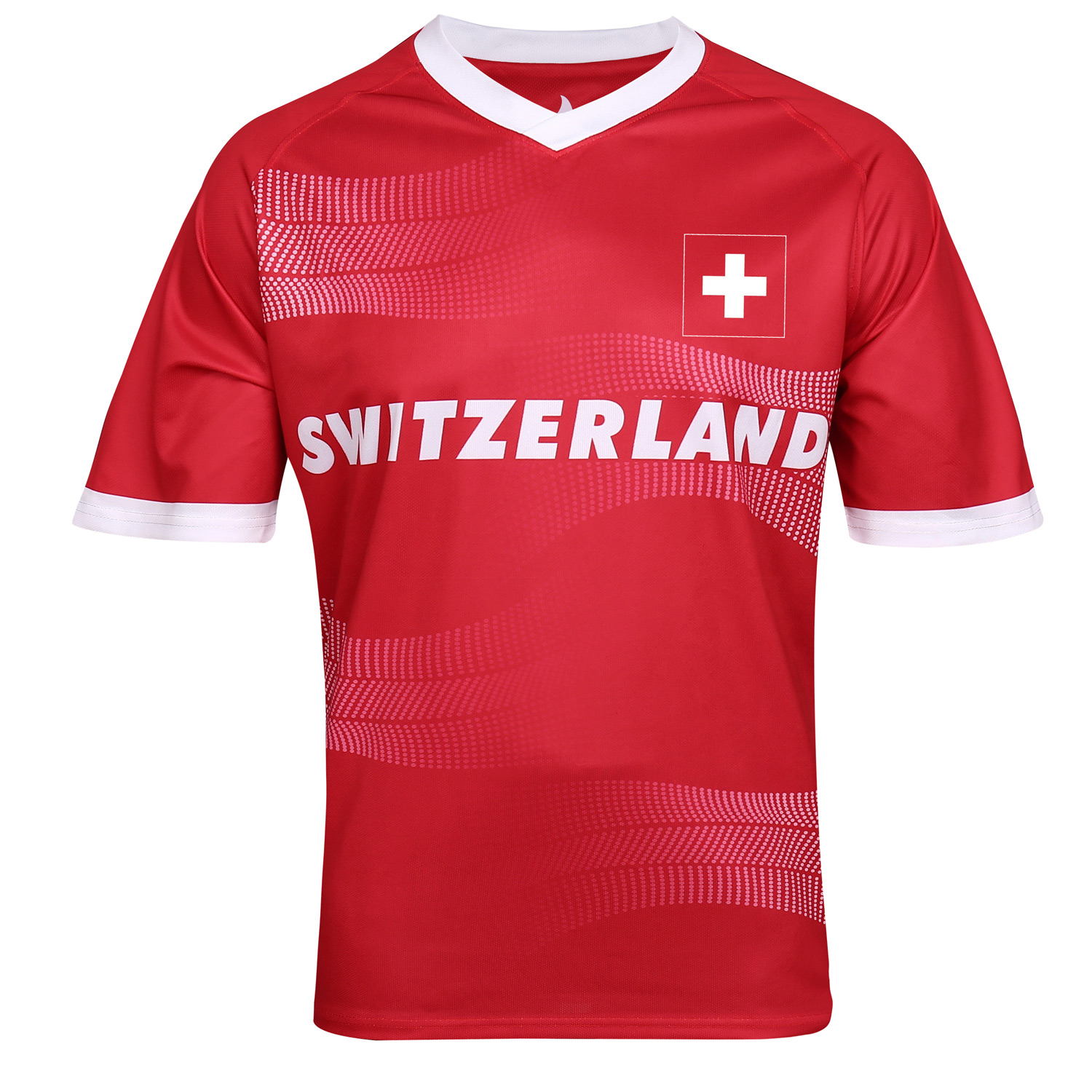 Antonio Schweiz Herren Trikot Gr. S  rot