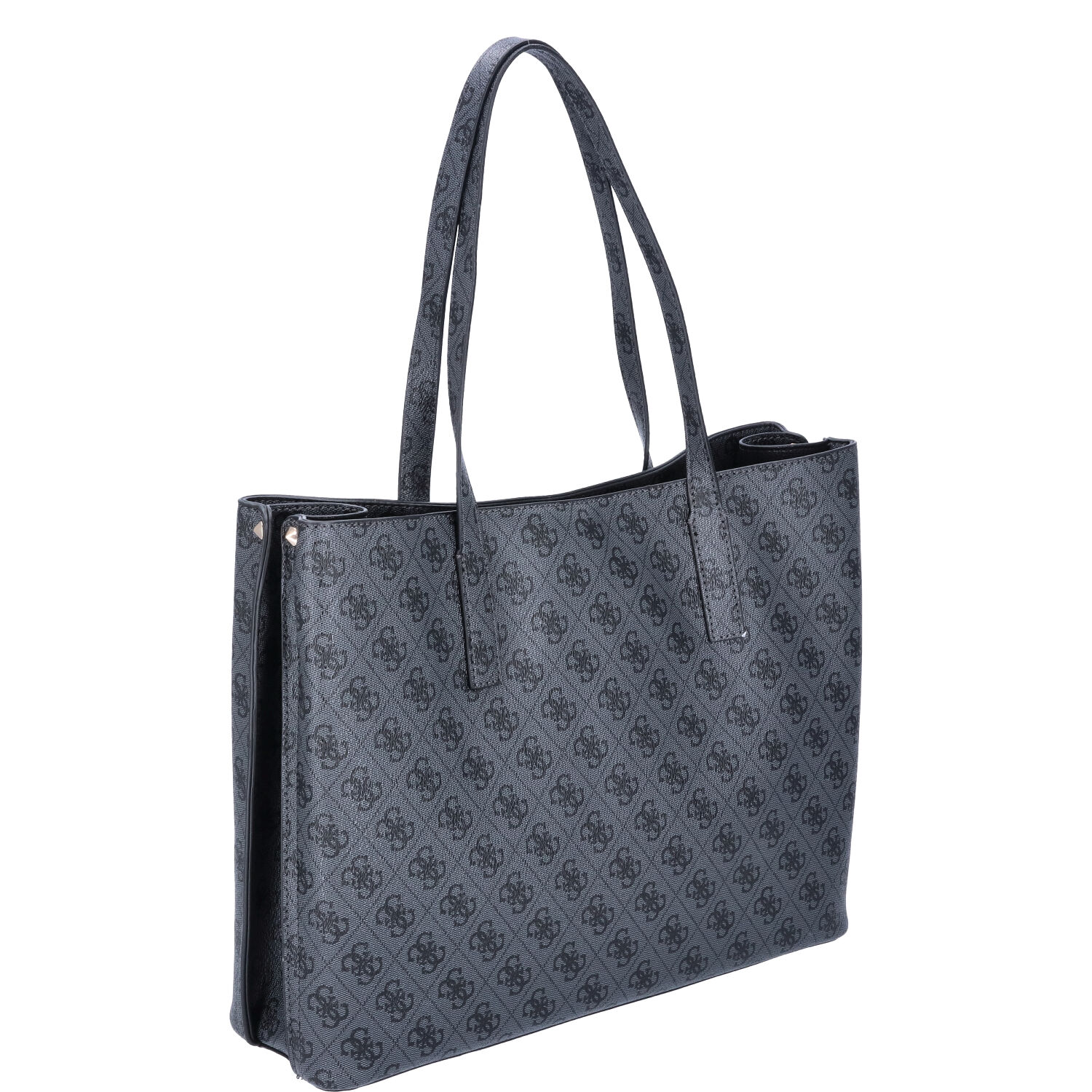 GUESS Damen Shopper Meridian Coal Logo