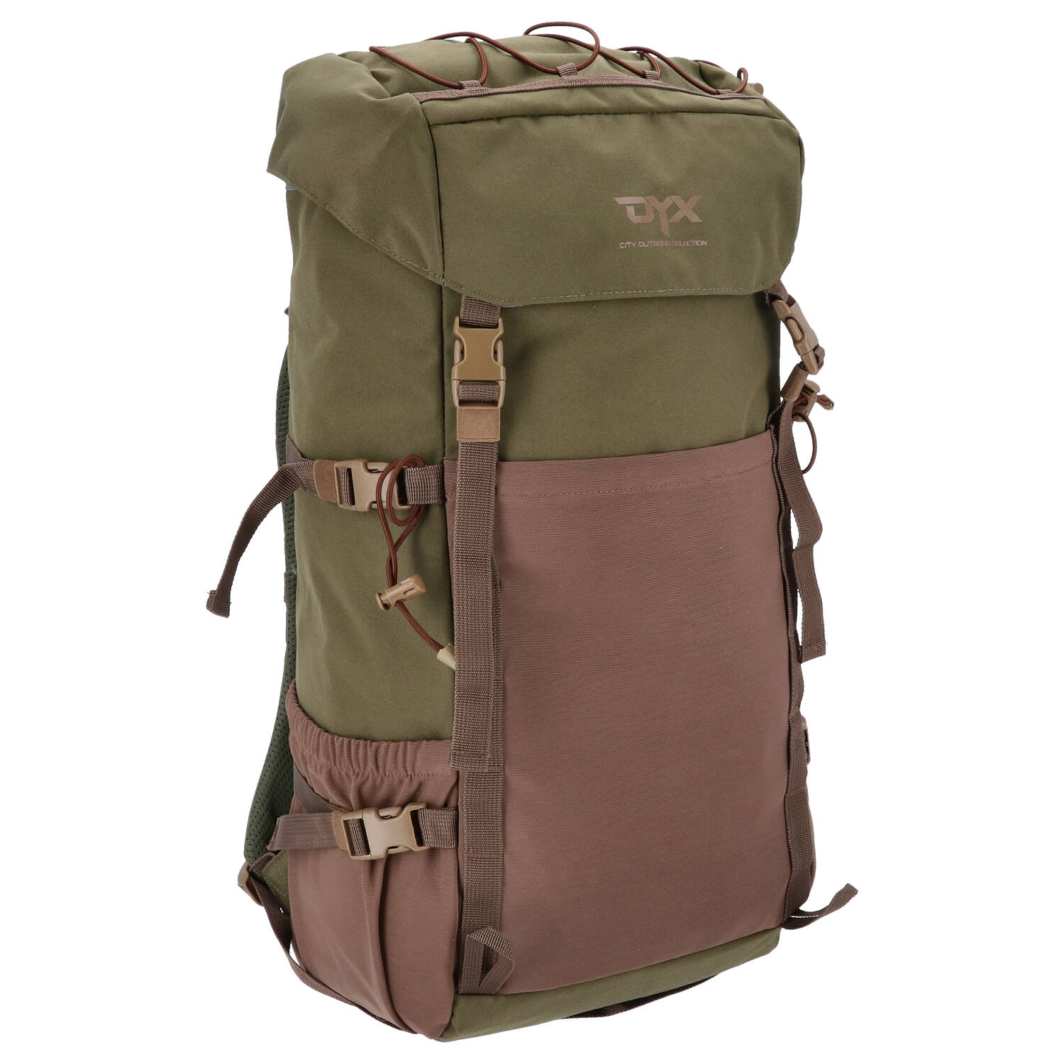 DYX Großer Freizeit- und Reiserucksack - green/coffee Abbildung 6