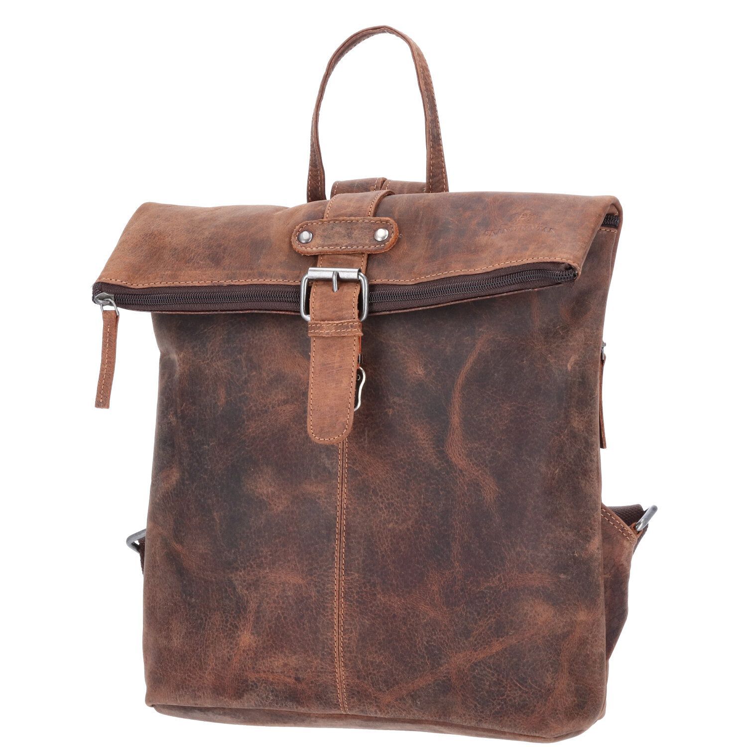 The Skandinavian Brand Leder Rucksack Hunter  Cognac