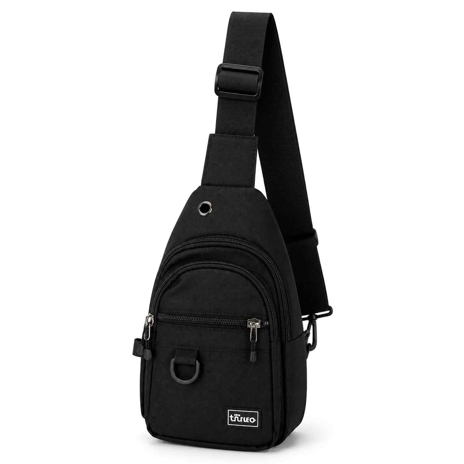 TheTrueC Unisex Slingbag Umhängetasche - Black Abbildung 1