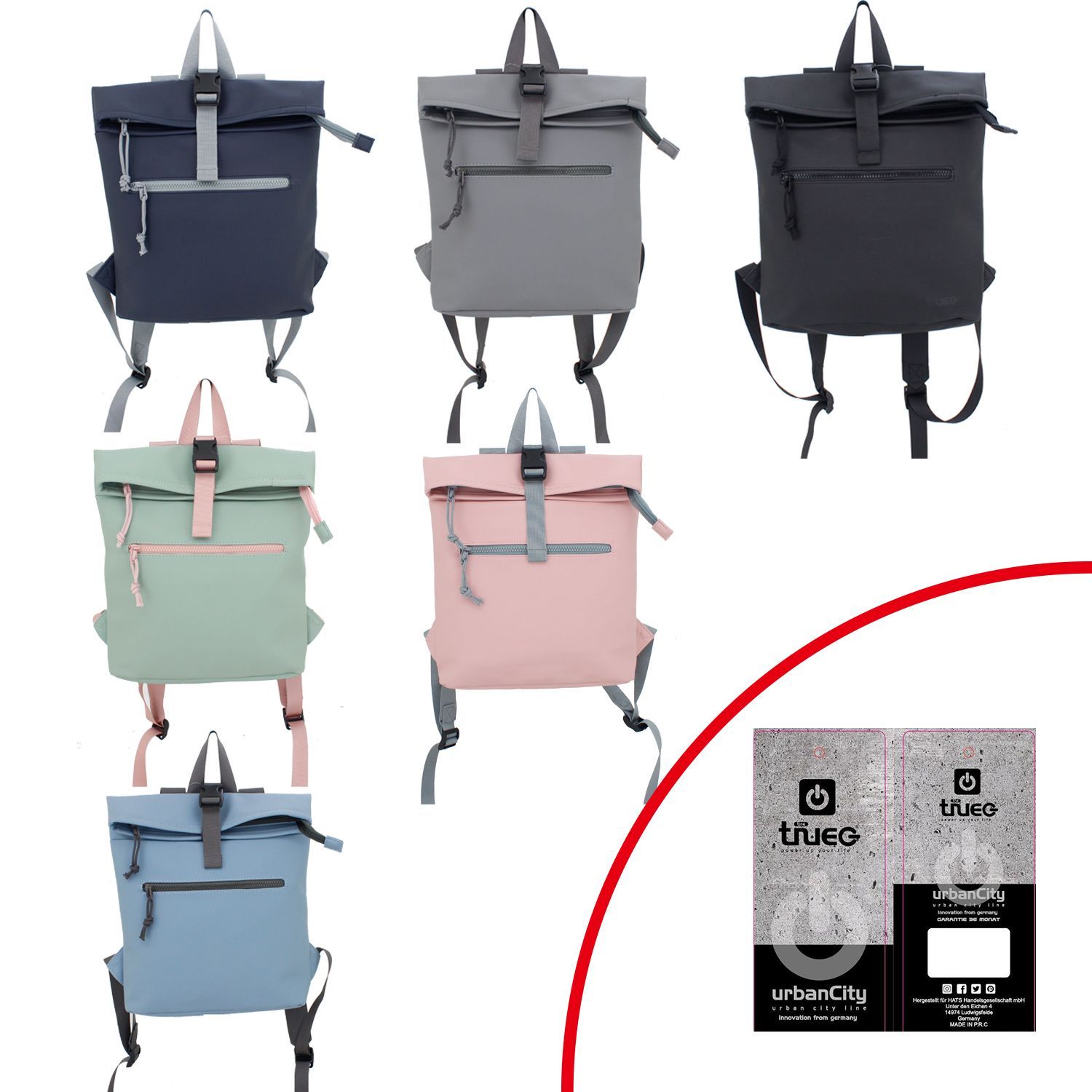 TheTrueC Freizeitrucksack Nele schwarz Abbildung 2