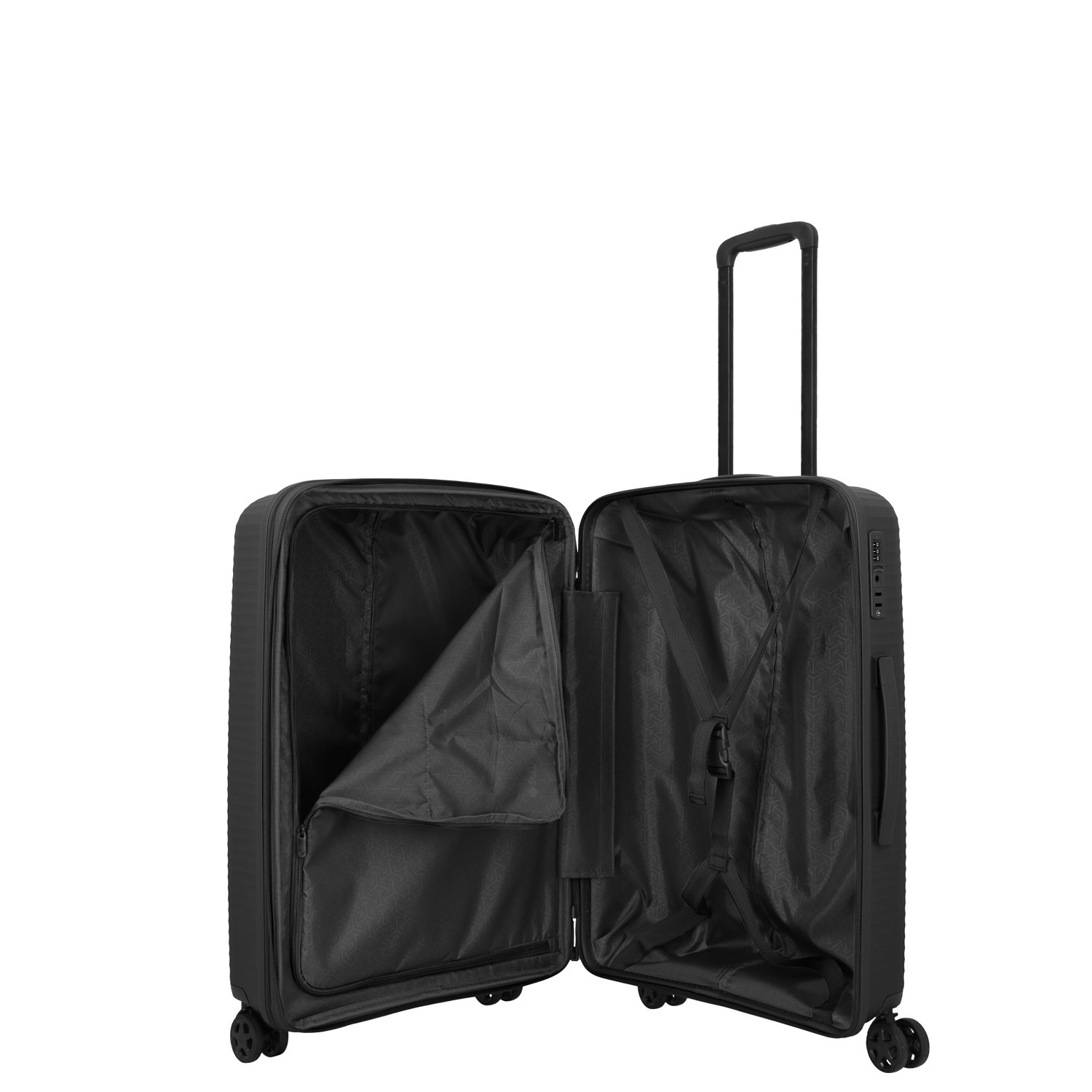 Travelite 4-Rad Trolley M Exp. Air Stripe Black Abbildung 6