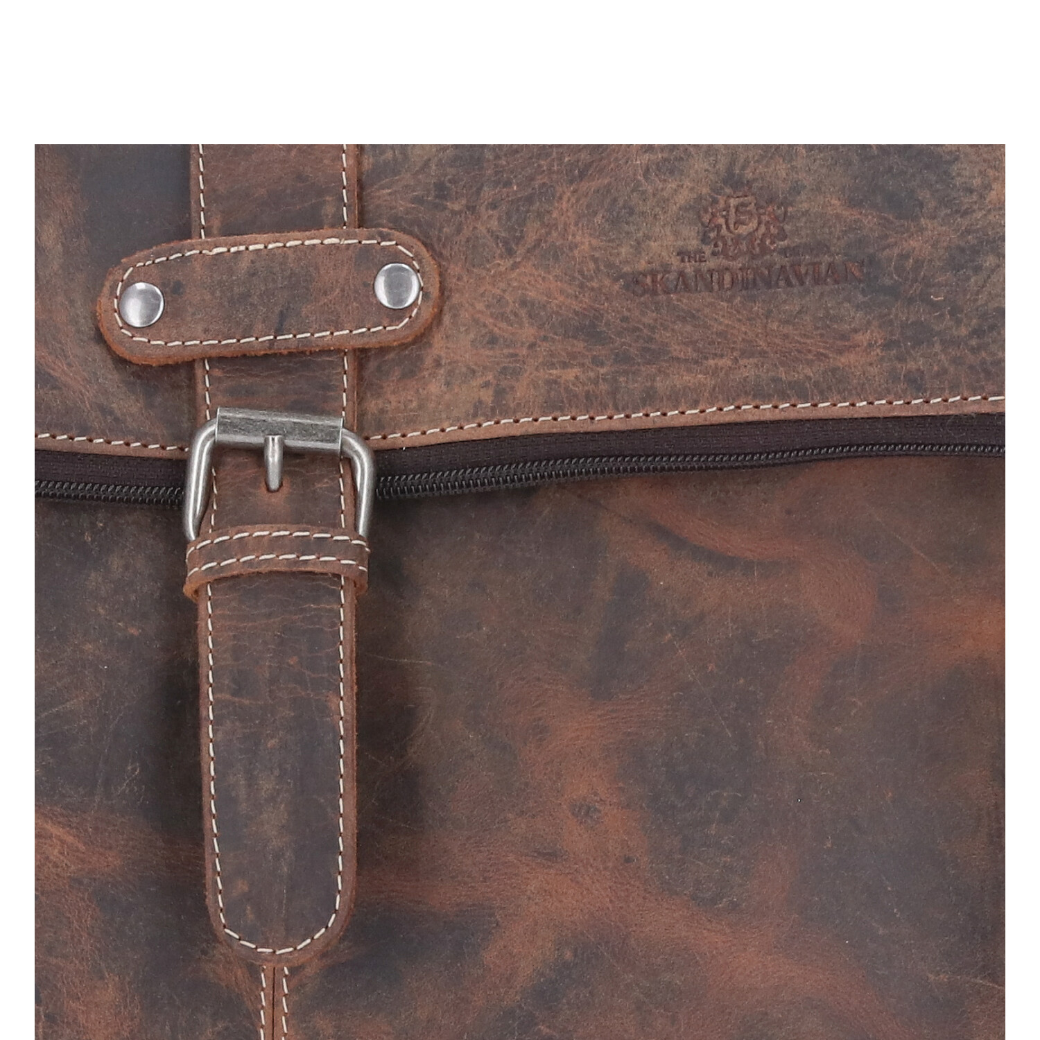 The Skandinavian Brand Leder Rucksack HUNTER - tan Abbildung 3