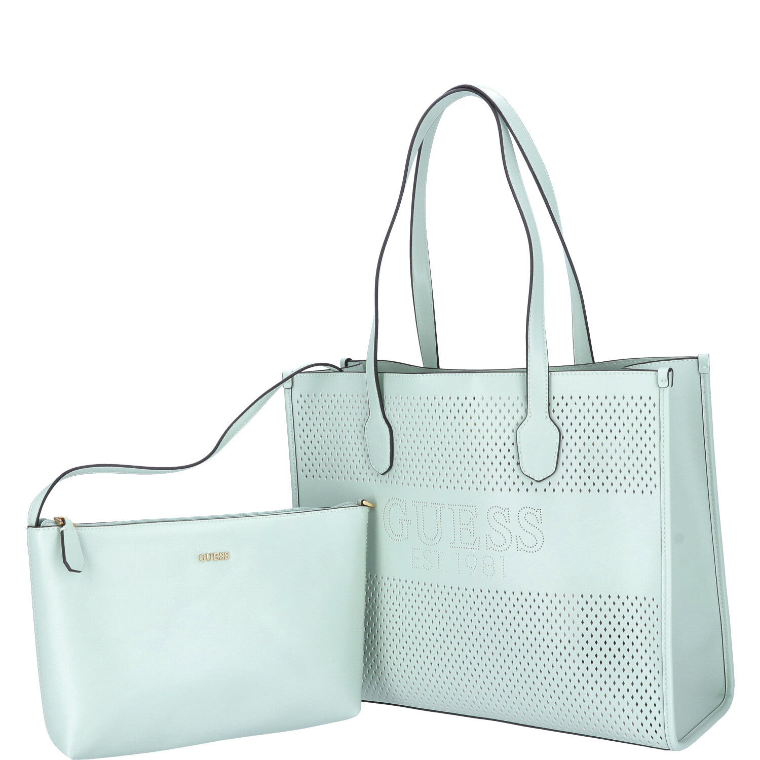 GUESS Damen Shopper Katey Perf mint