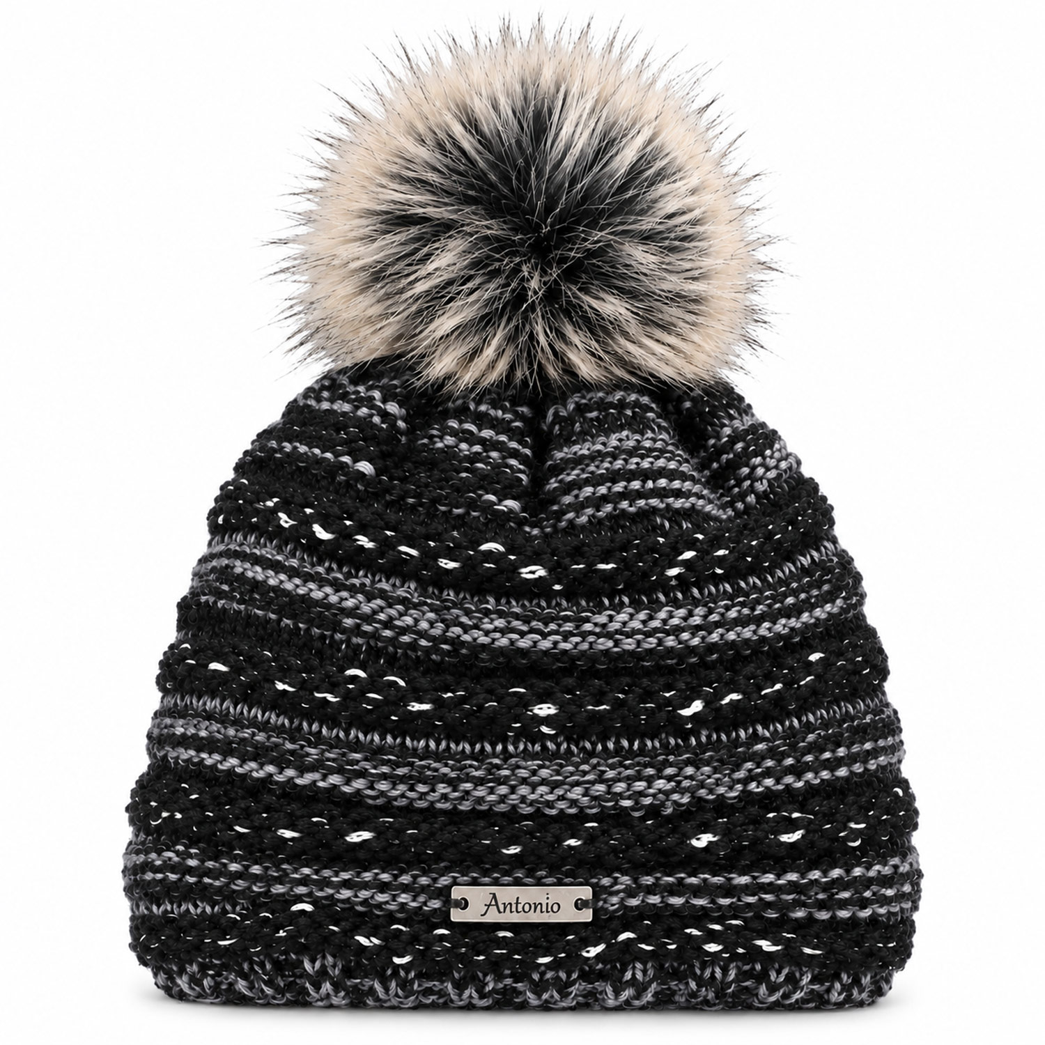 Antonio Strick Mütze Beanie mit Bommel - gemischt Abbildung 1