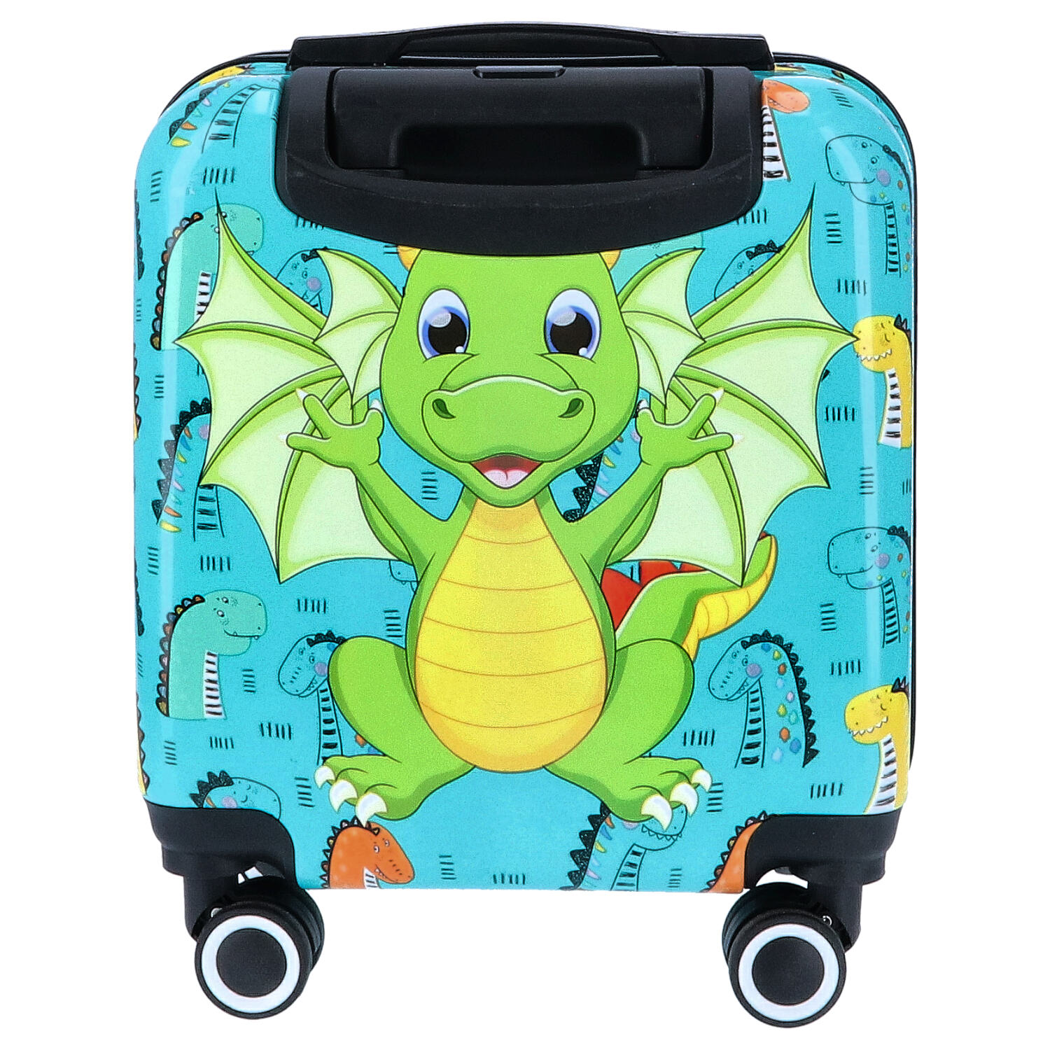 TheTrueC Kindertrolley 4 Rollen Dino - grün Abbildung 3