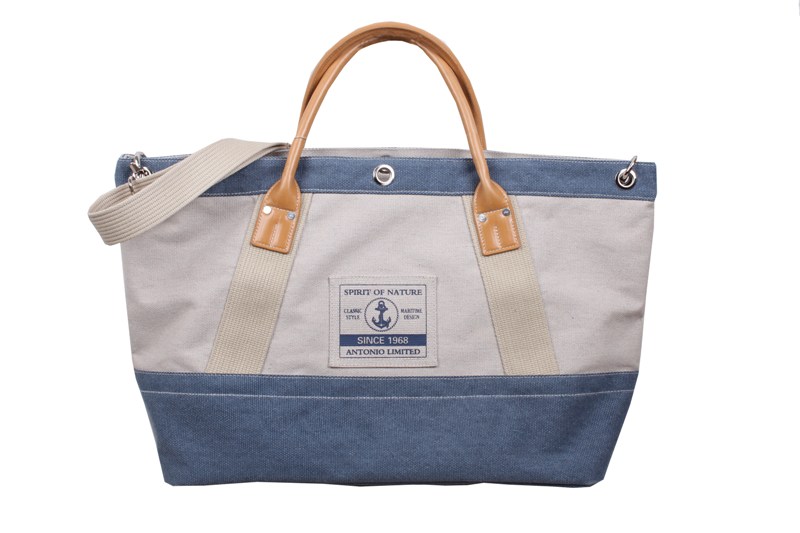 Antonio Strandtasche  beige+blue Abbildung 2 Antonio Strandtasche  beige+blue Abbildung 2