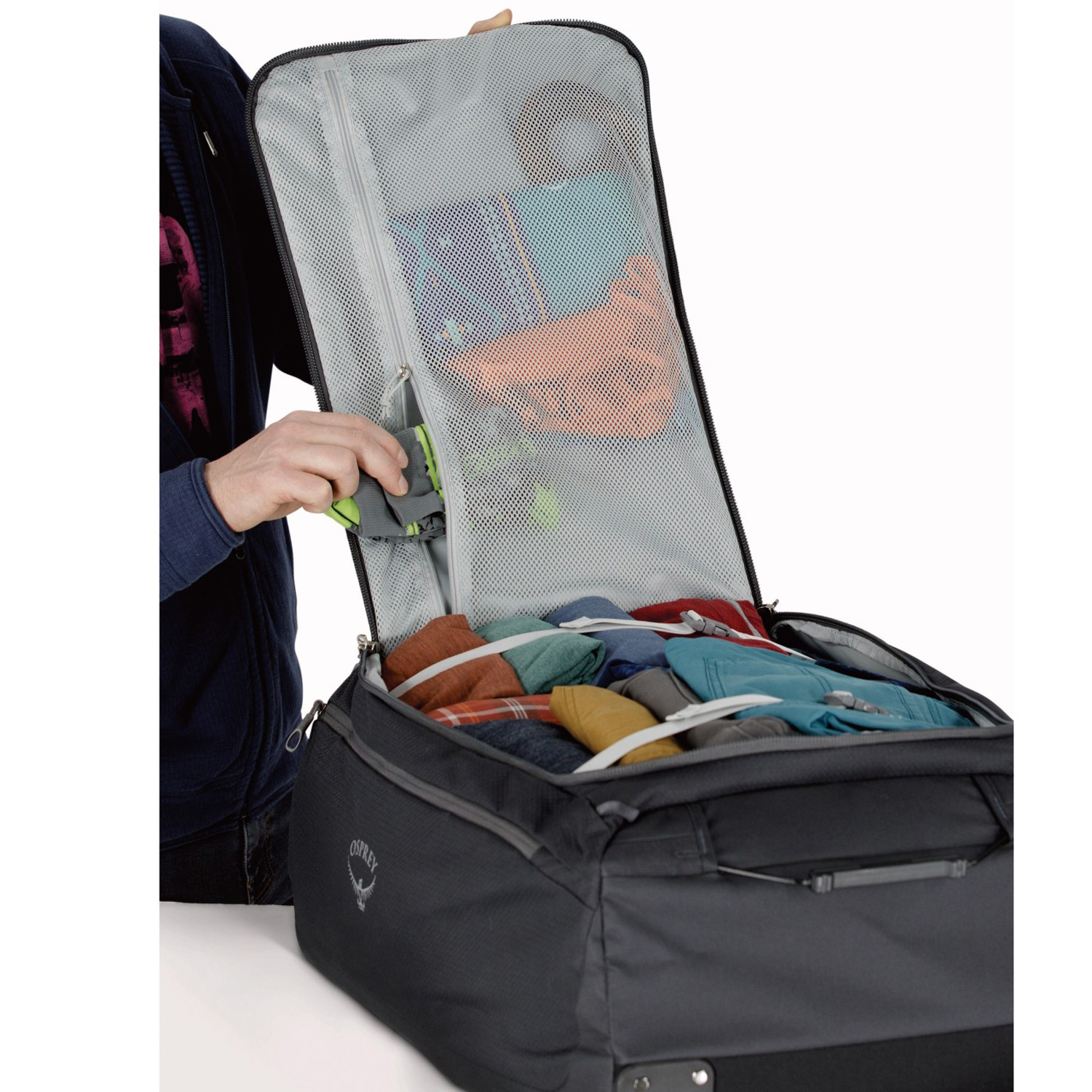 OSPREY Reisetasche mit Rollen Daylite Whld Duffel 85 Black Abbildung 8