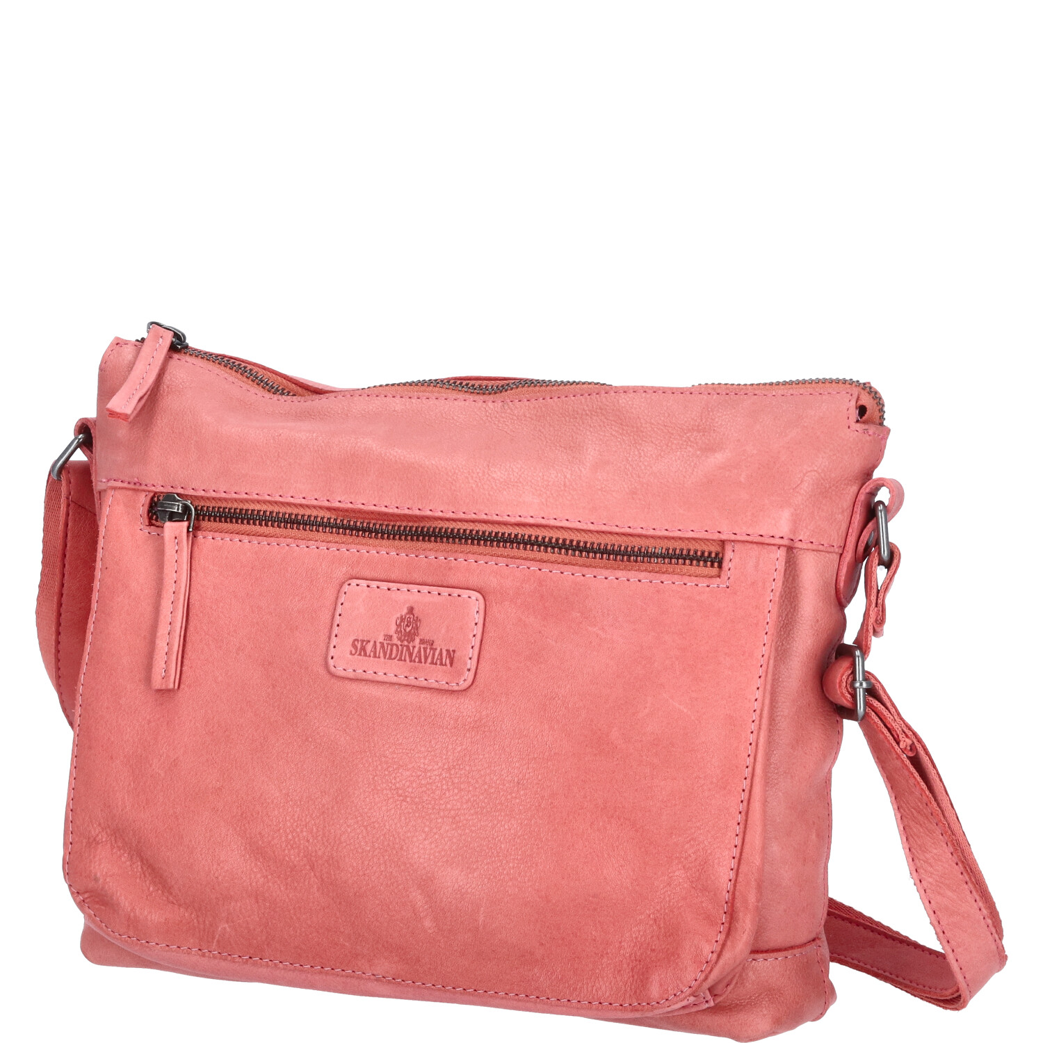 The Skandinavian Brand Damen Ledertasche  fuchsia