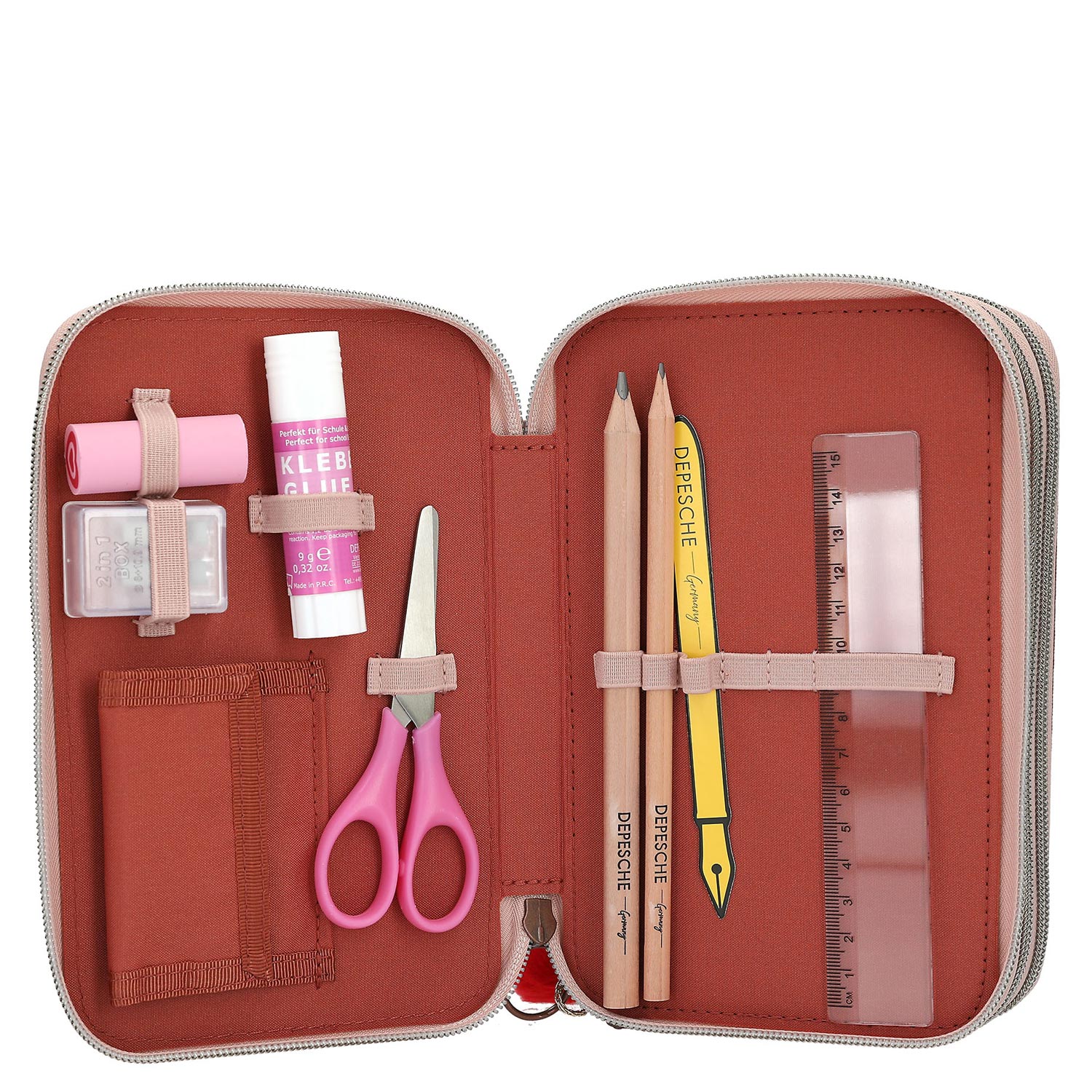 Depesche 3-Fach Federtasche TOPModel FUR EVER FRIENDS Rosa Abbildung 6