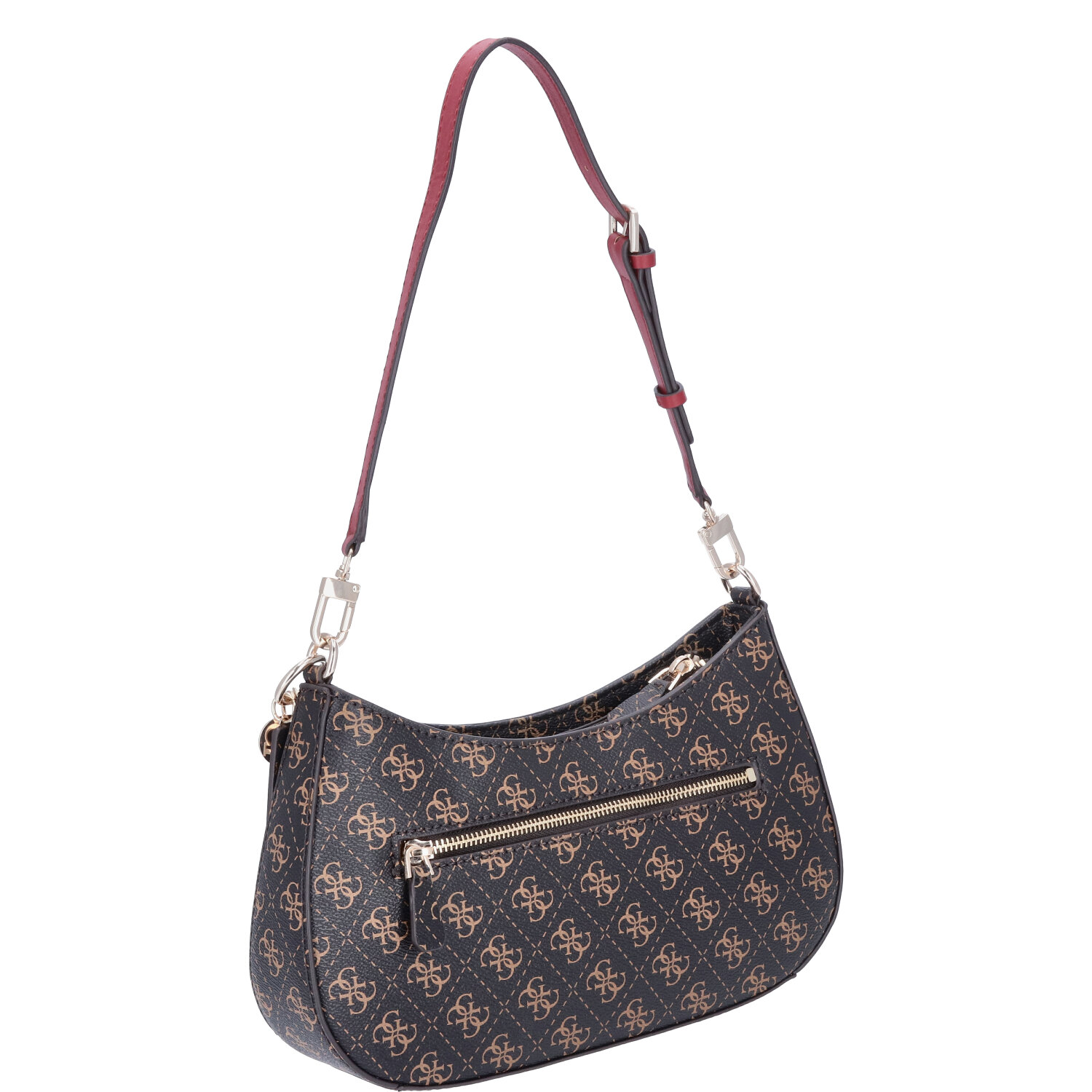 GUESS Damen Schultertasche Noelle Brown