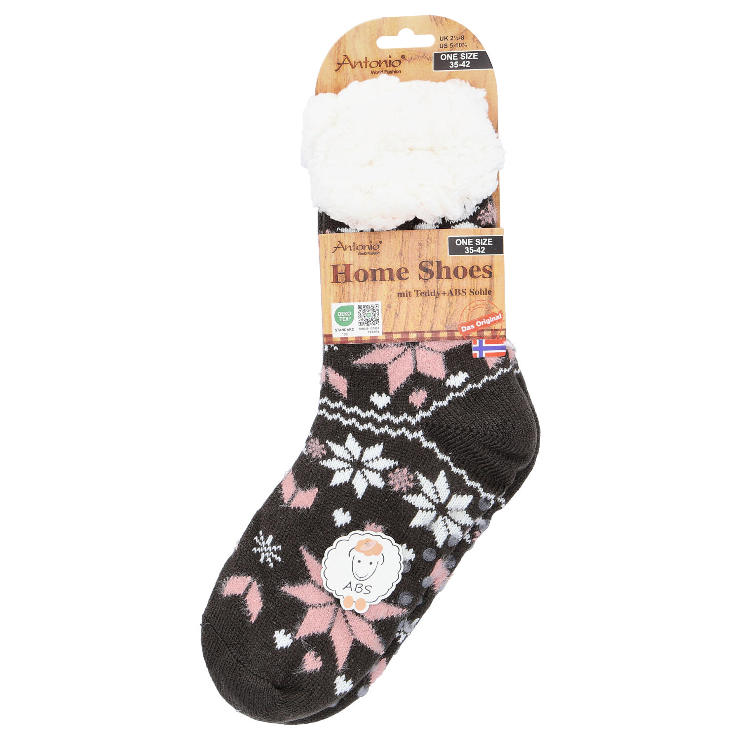 Antonio Kuschelige Hüttensocken im Norweger Design Gr. 35-42  . Abbildung 1