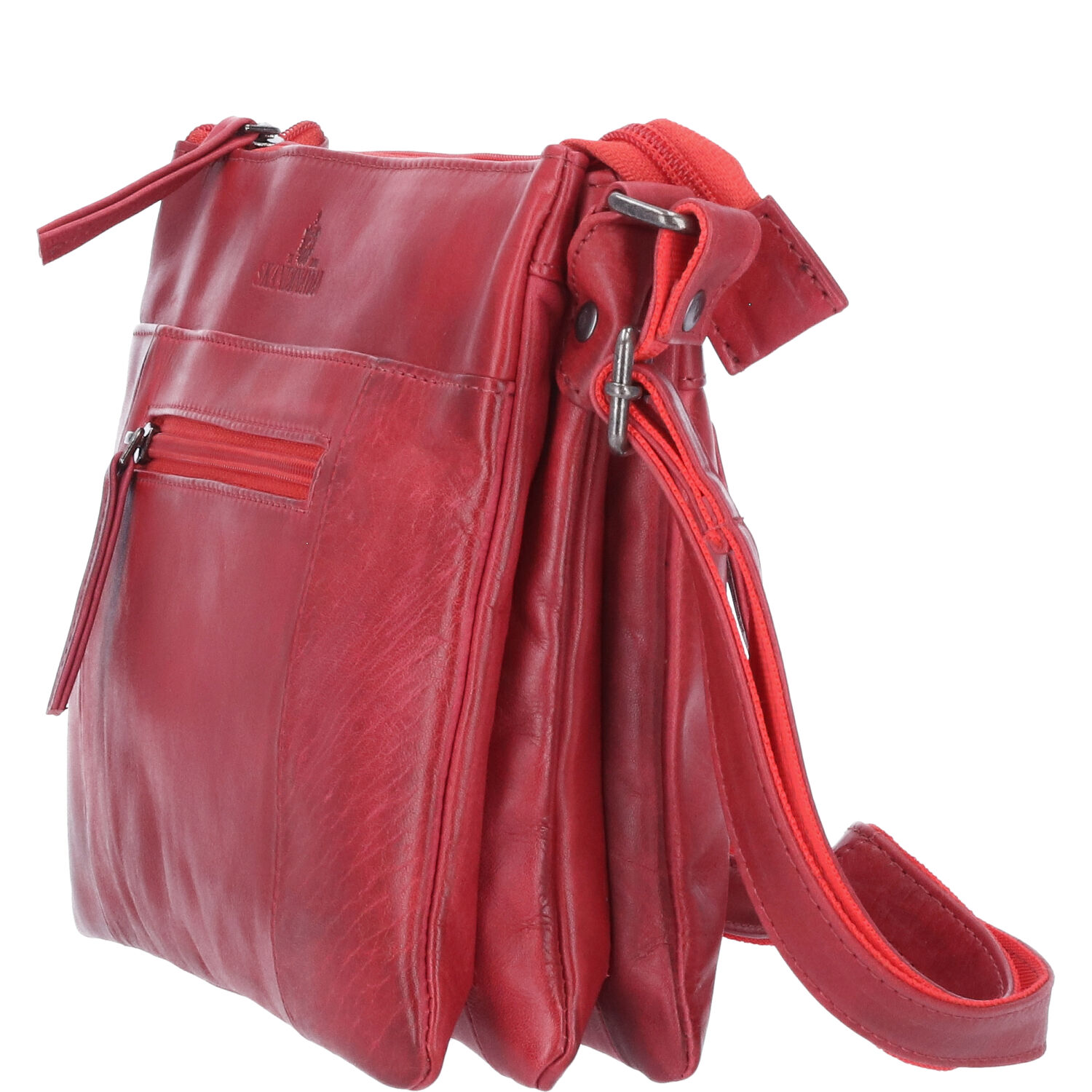 The Skandinavian Brand Damen Ledertasche AVANCO rot