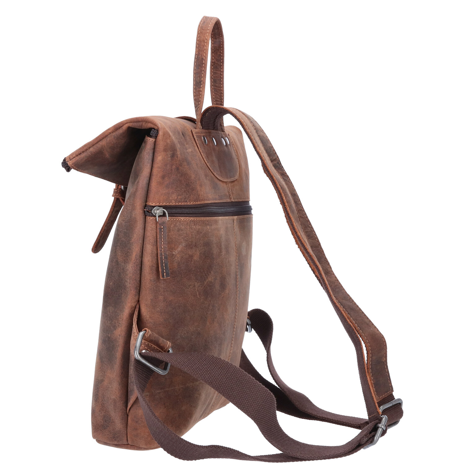 The Skandinavian Brand Leder Rucksack  sand