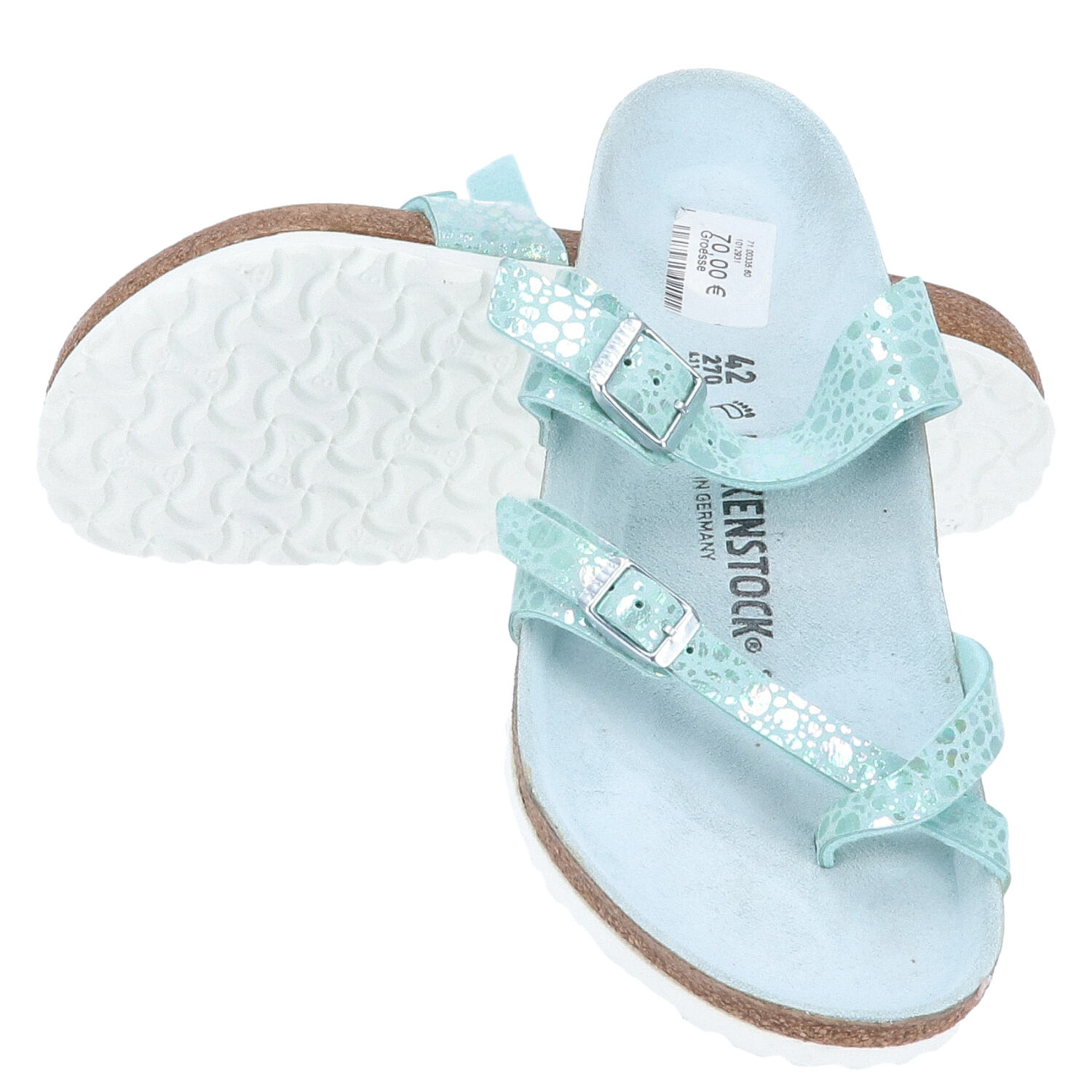 Birkenstock Sandalen Größe 42 Mayari Metallic Stones Aqua   Abbildung 1