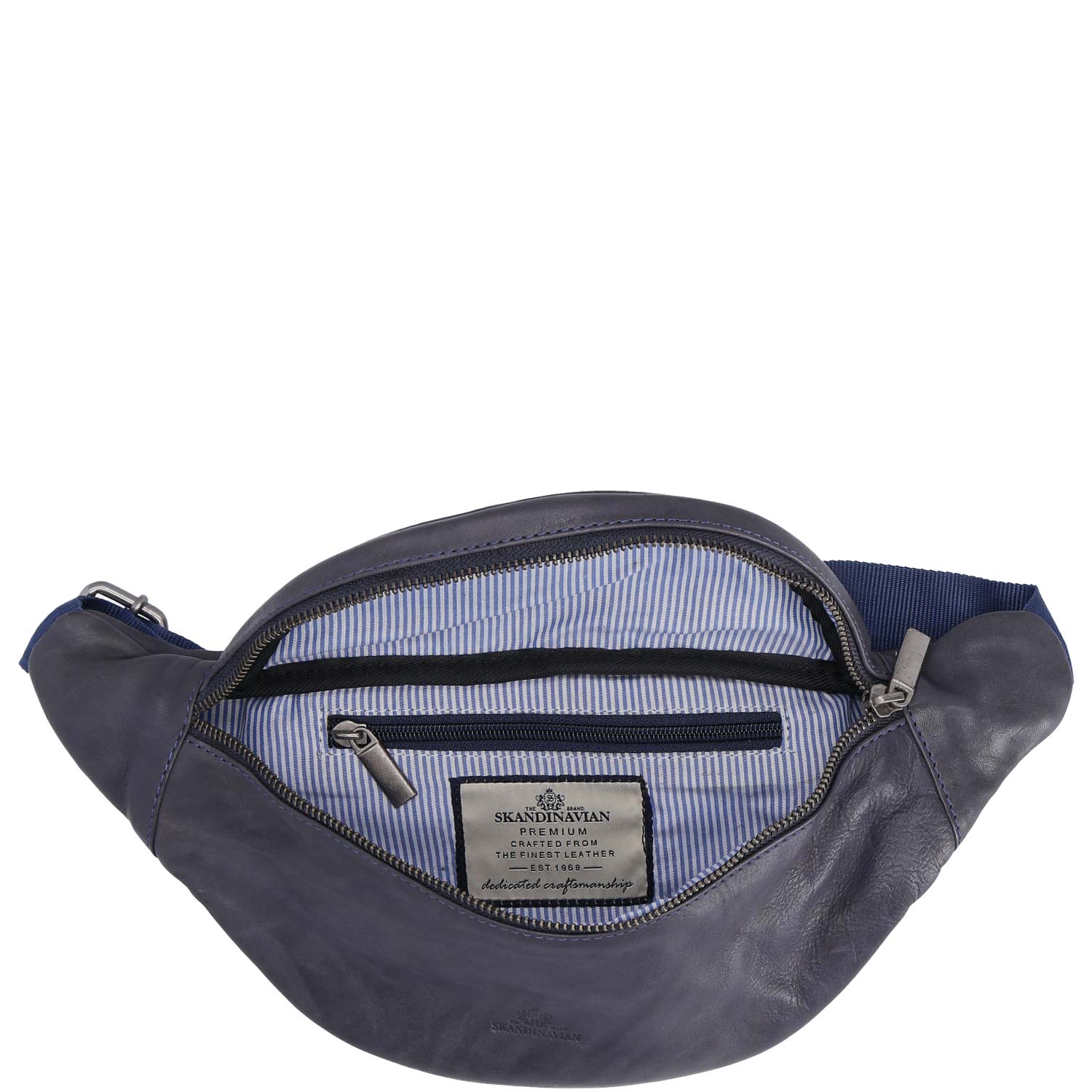 The Skandinavian Brand Hip Bag Washed Nappa  blau