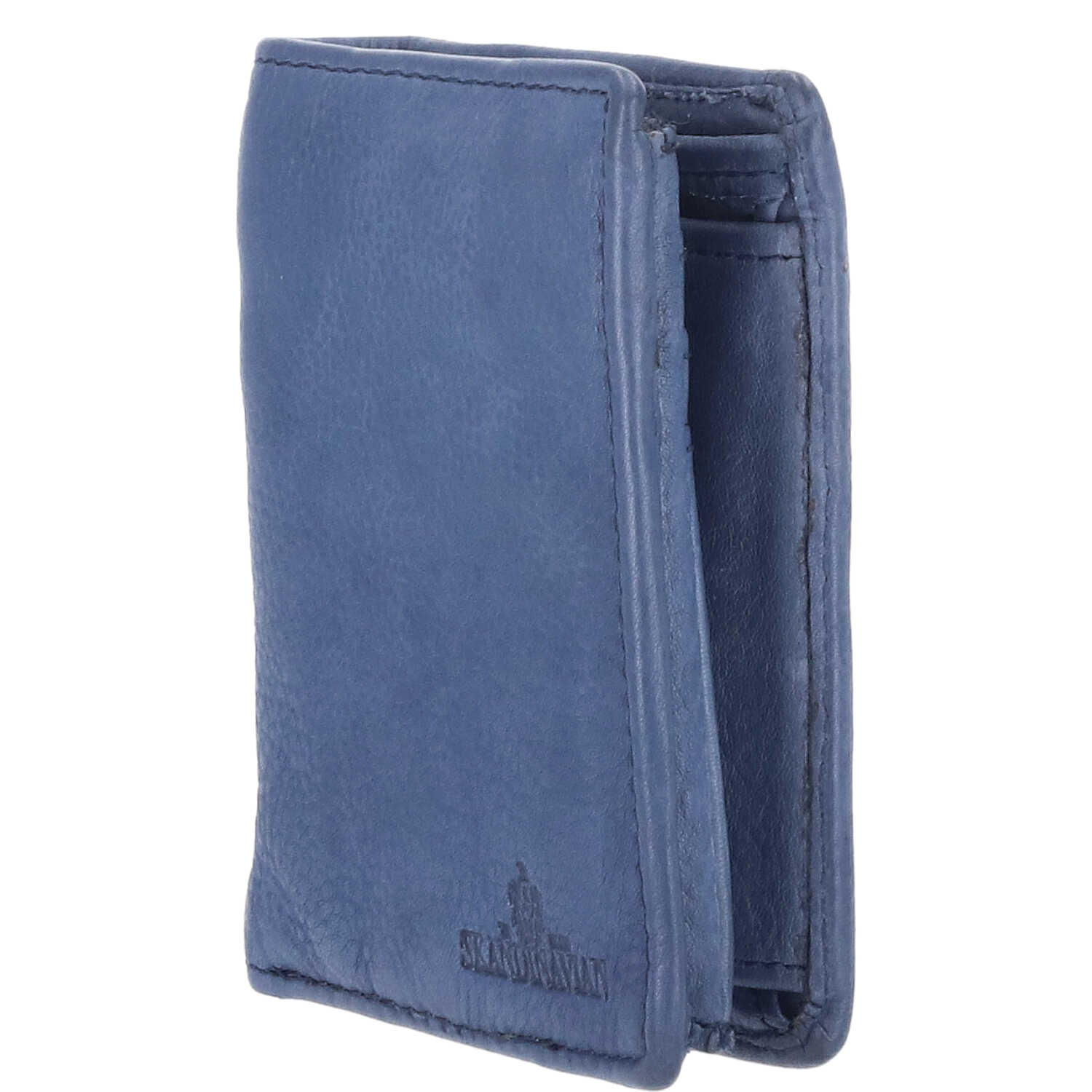The Skandinavian Brand Mens Wallet Washed Leather - blau Abbildung 2