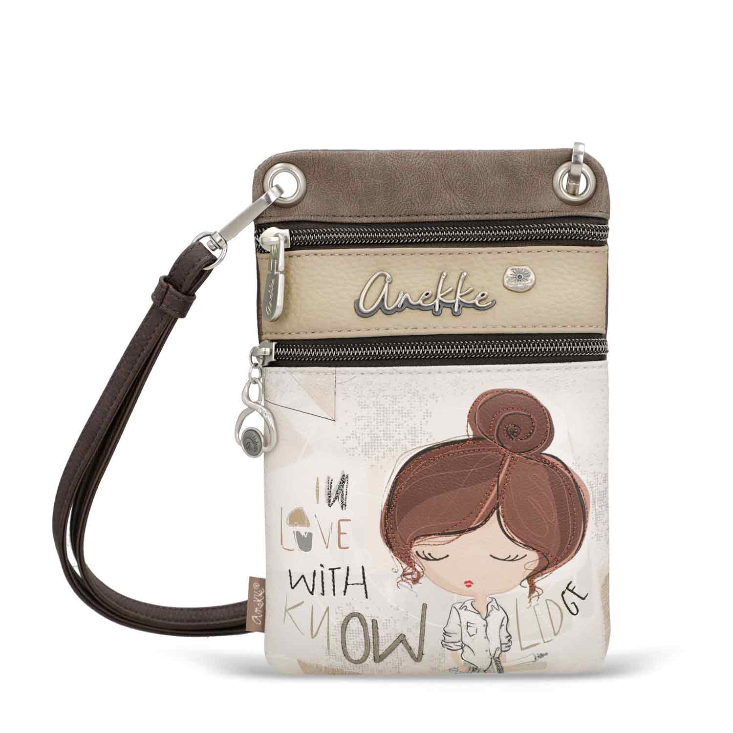 Anekke Damen Mini Umhängetasche Mini Bolso Bandolera multicolour Abbildung 1