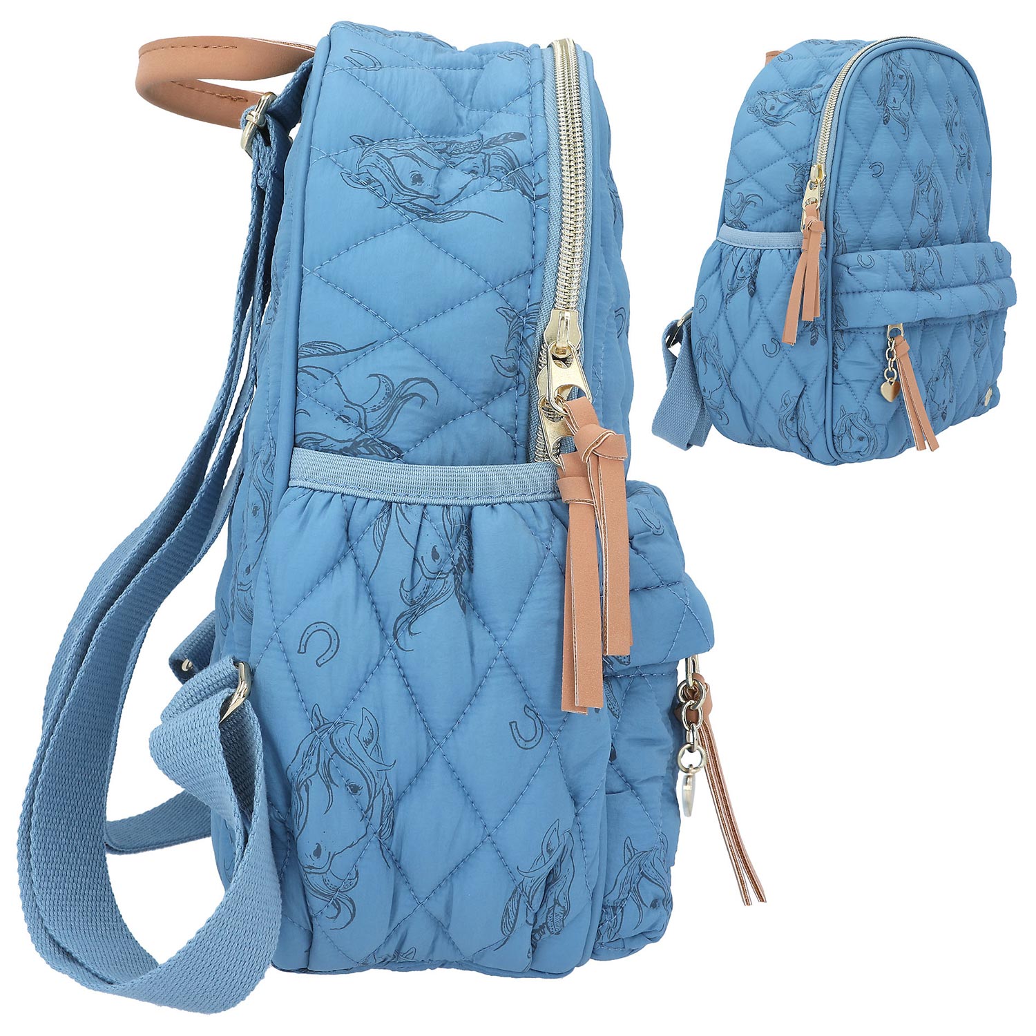 Depesche Kinder Rucksack Miss Melody Blue Quilt 