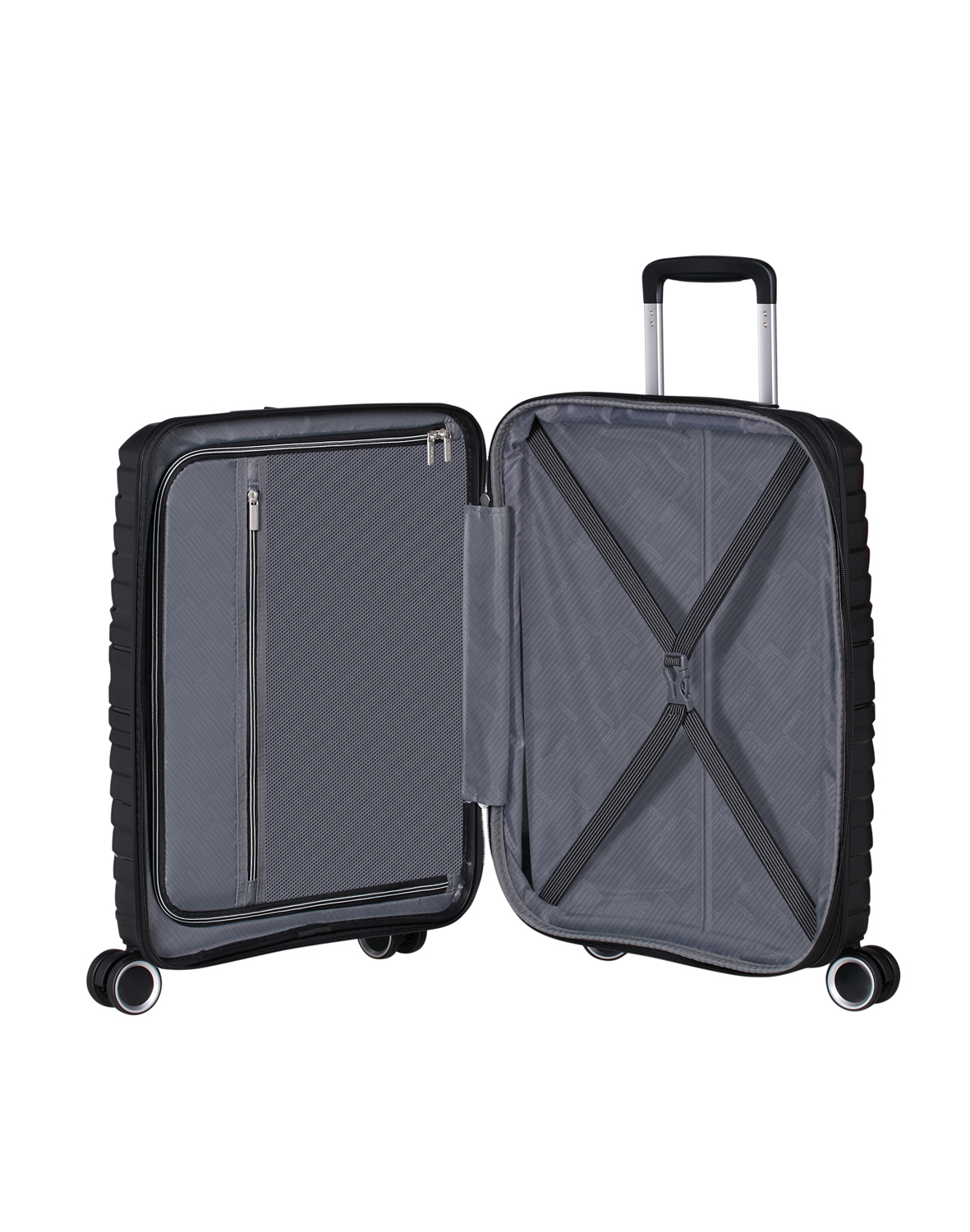 American Tourister Trolley mit 4 Rollen 55 cm Flytwist Shadow Black Abbildung 6