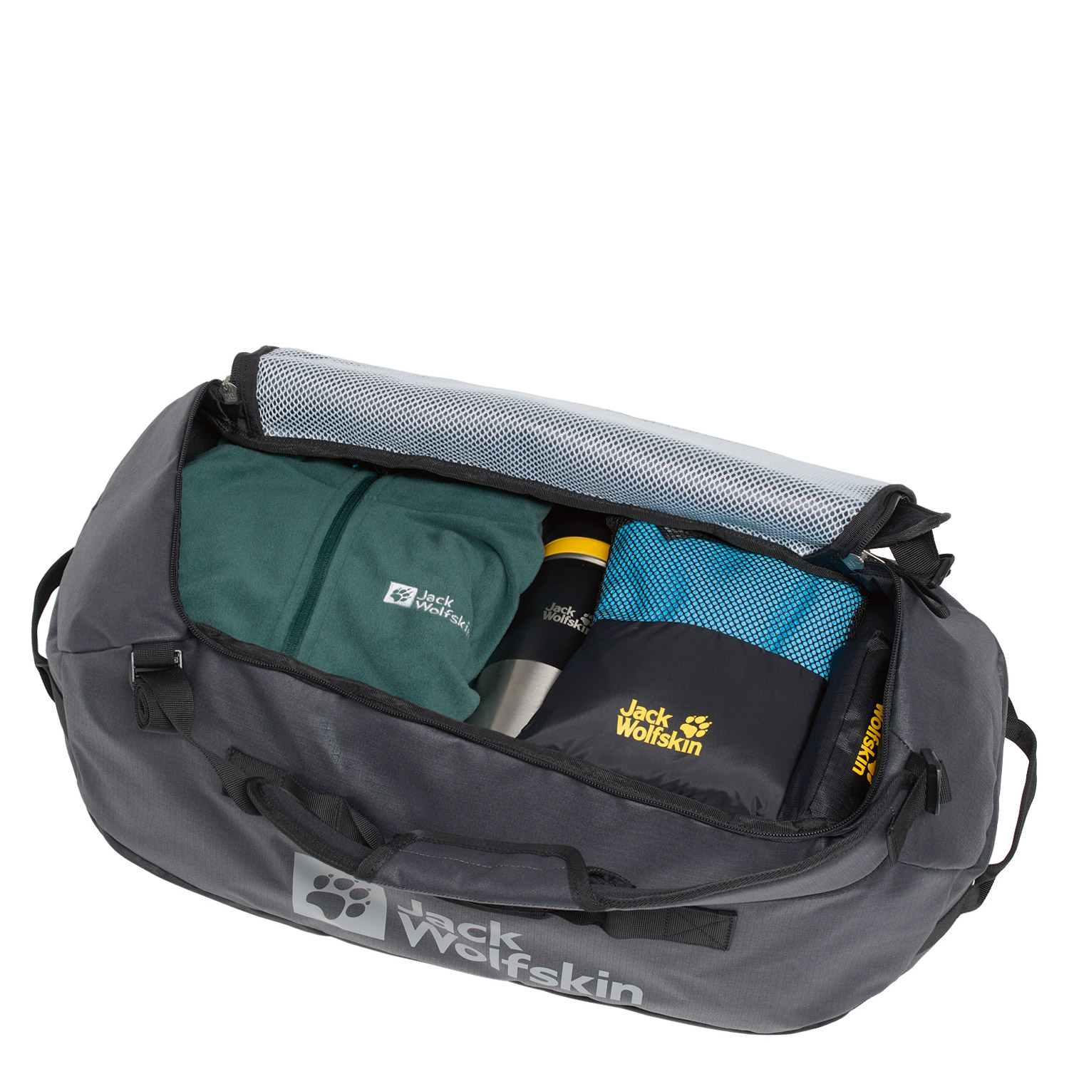 Jack Wolfskin Reisetasche/Rucksack All-In Duffle 45 phantom Abbildung 4