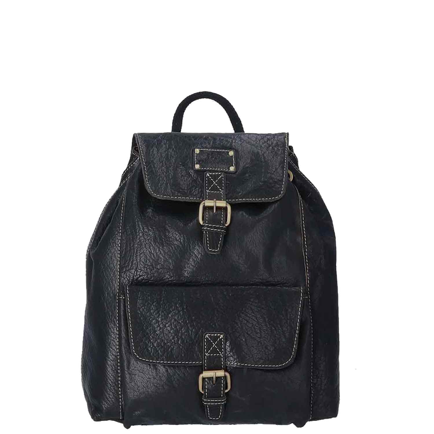 The Skandinavian Brand Backpack Leather - schwarz Abbildung 1