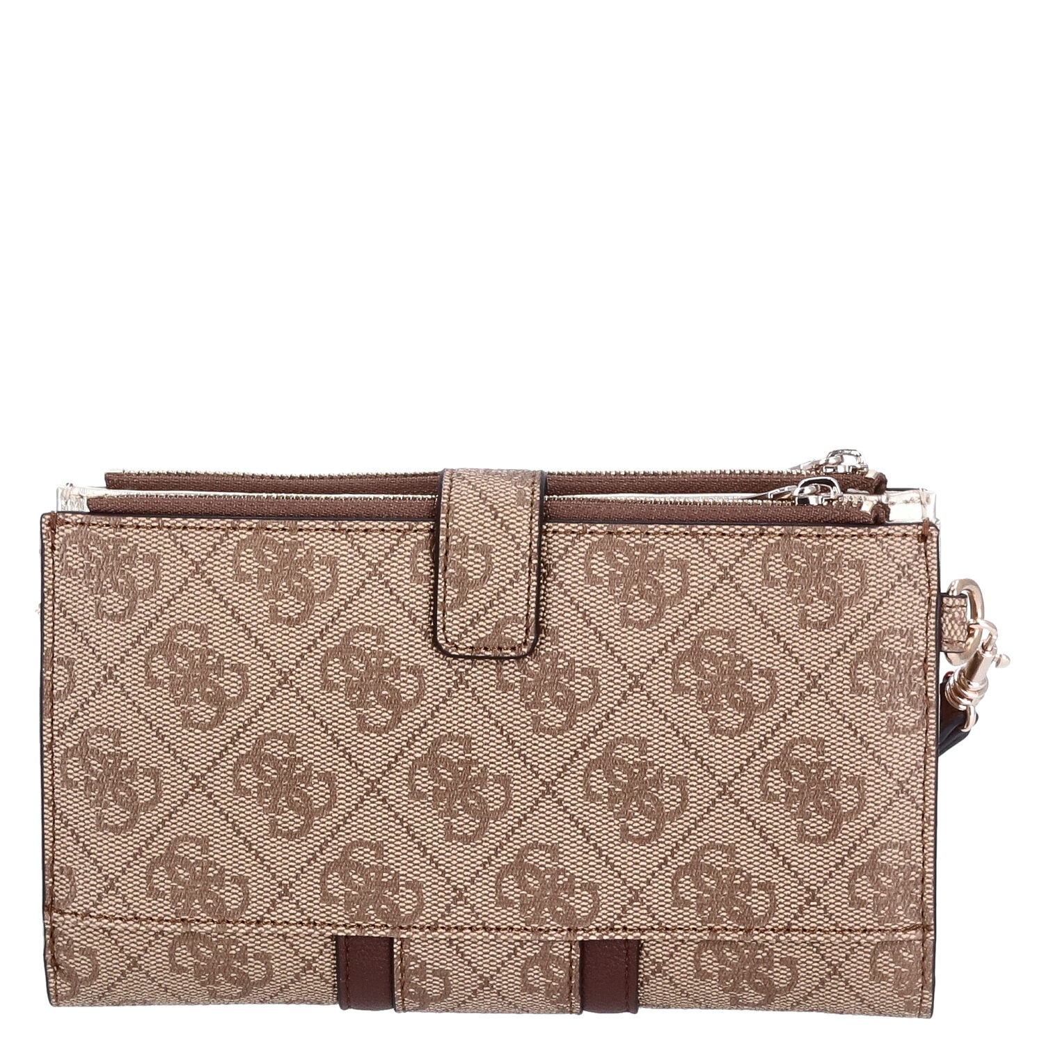 GUESS Damen Portemonnaie Noreen Latte Logo/Brown