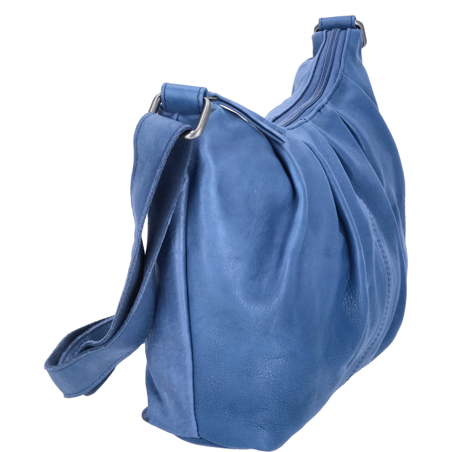 The Skandinavian Brand Damen Ledertasche, Schultertasche  blau