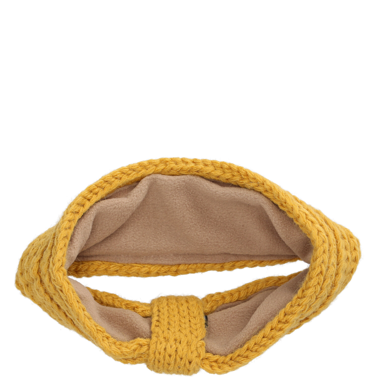 Antonio Damen Strick Stirnband mit Fleece  yellow Abbildung 3