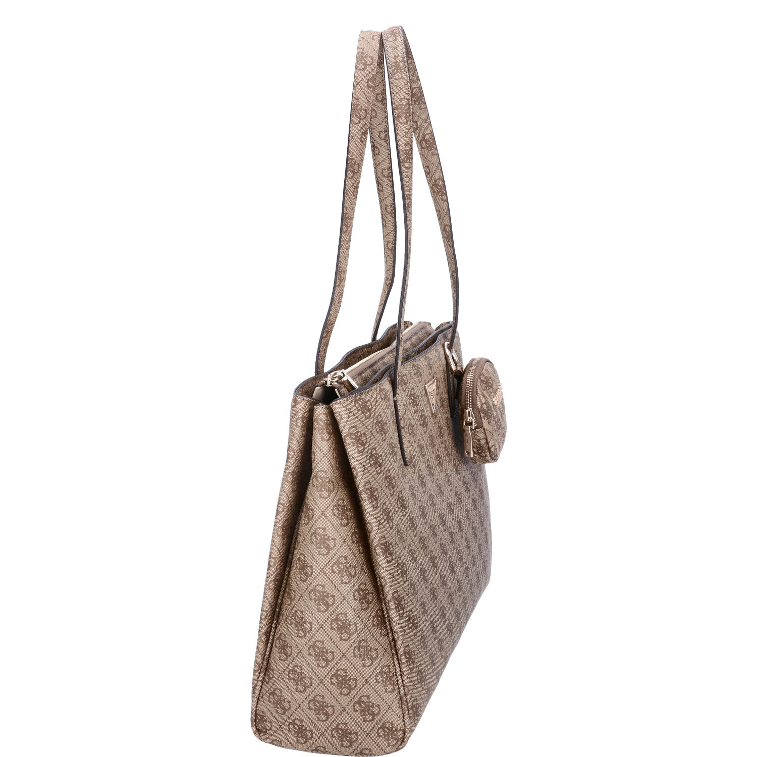 GUESS Damen Shopper Power Play Latte Logo