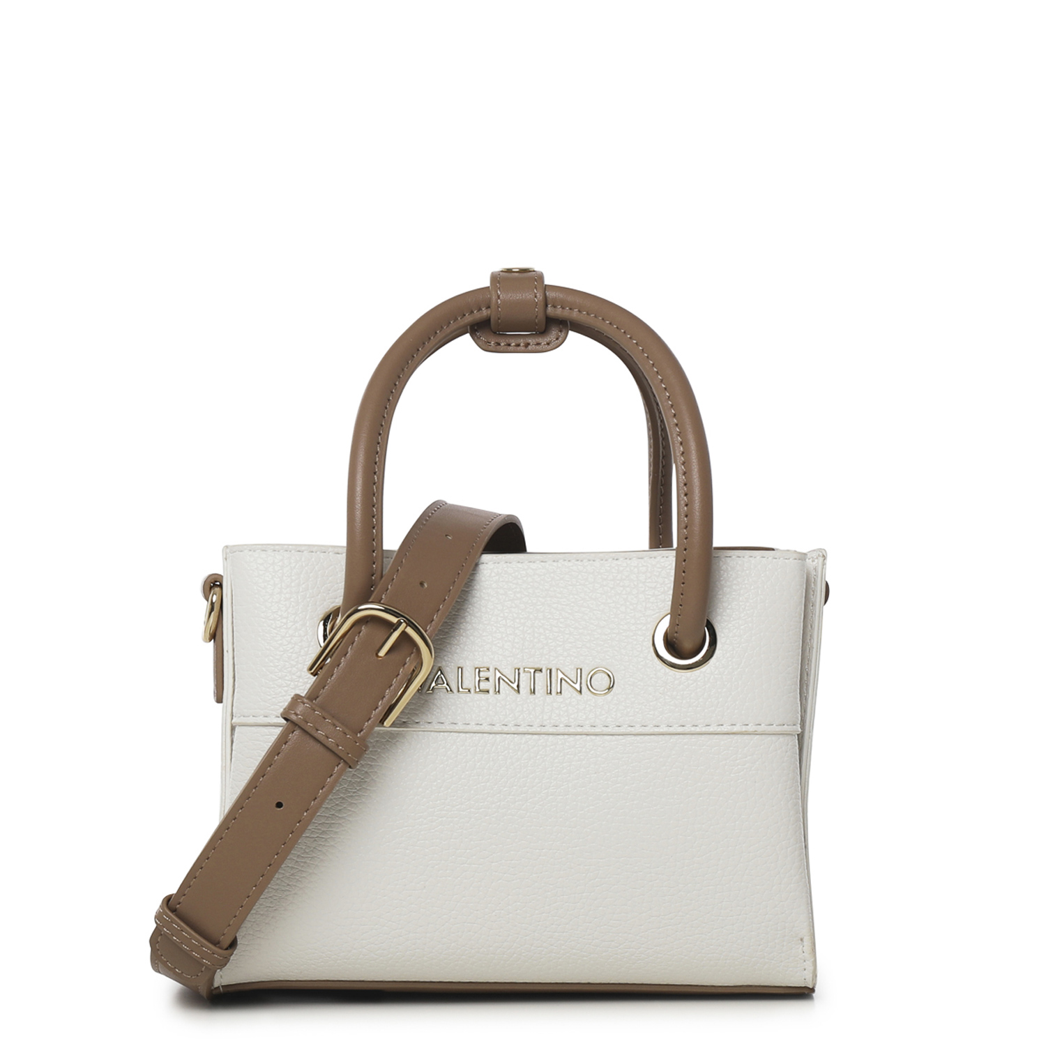 Valentino Bags Damen Handtasche Alexia bianco/cuoio