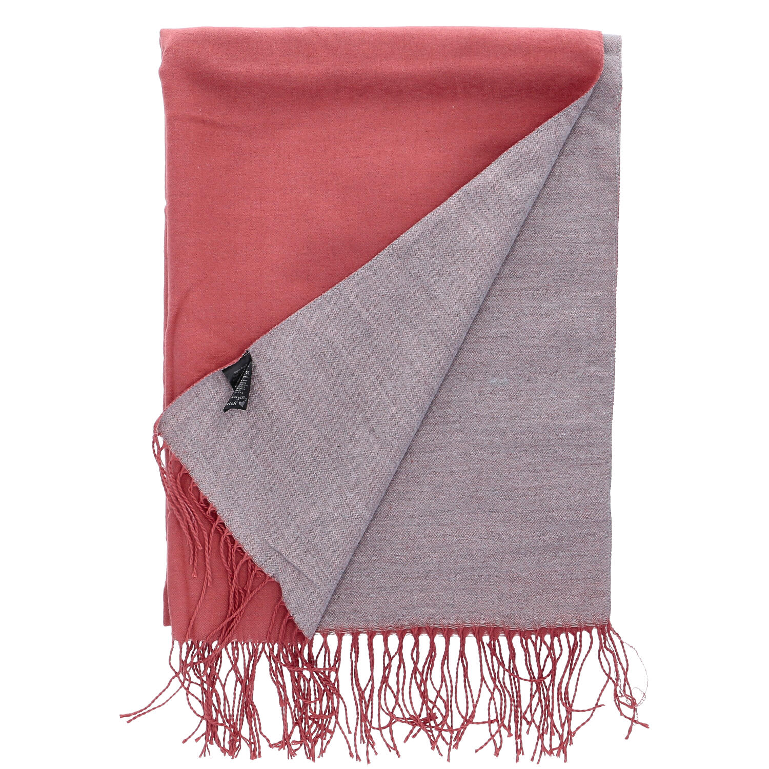 Antonio Damen Schal soft Cashmera  lachs/grau Abbildung 2