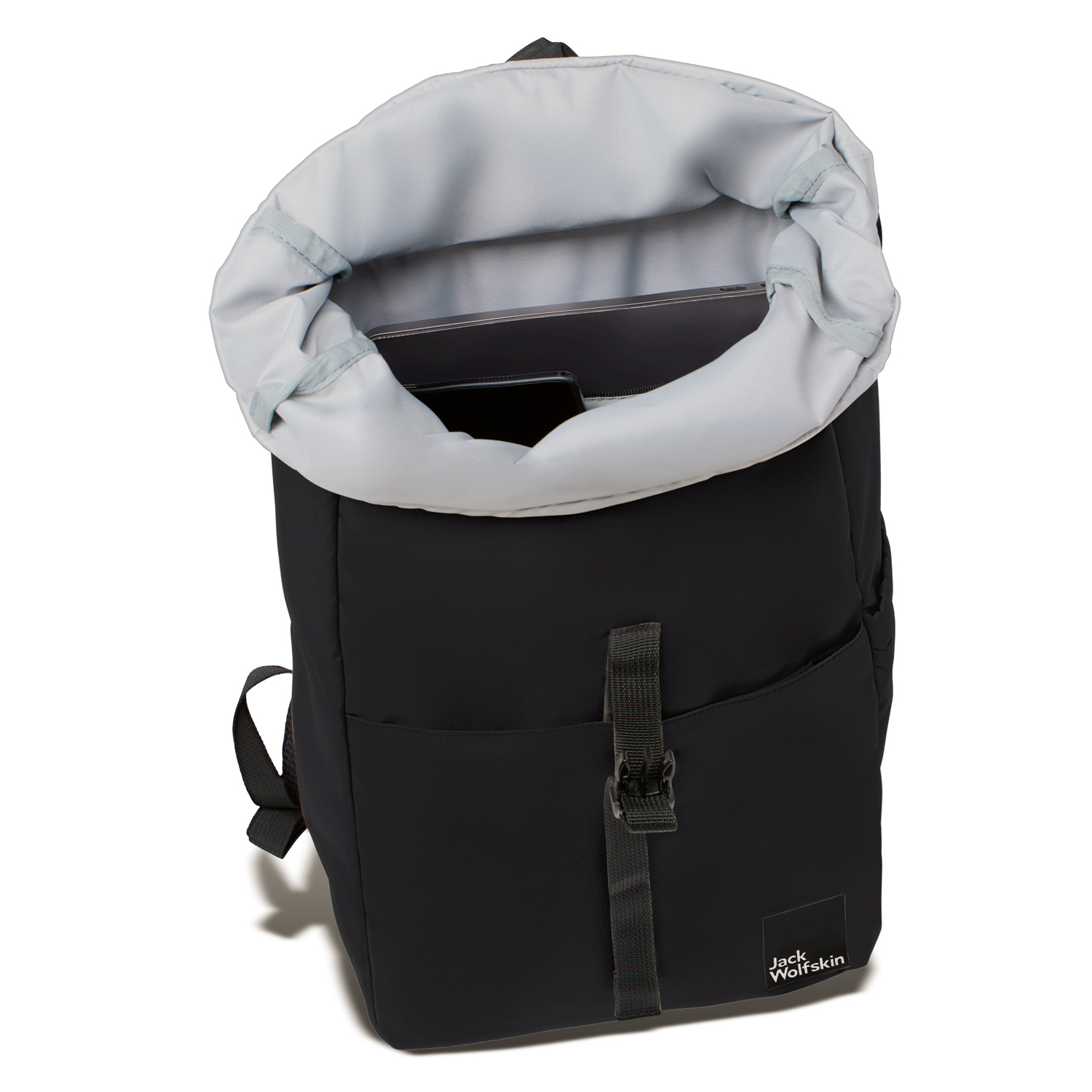 Jack Wolfskin Rolltop Rucksack Island Black Abbildung 4