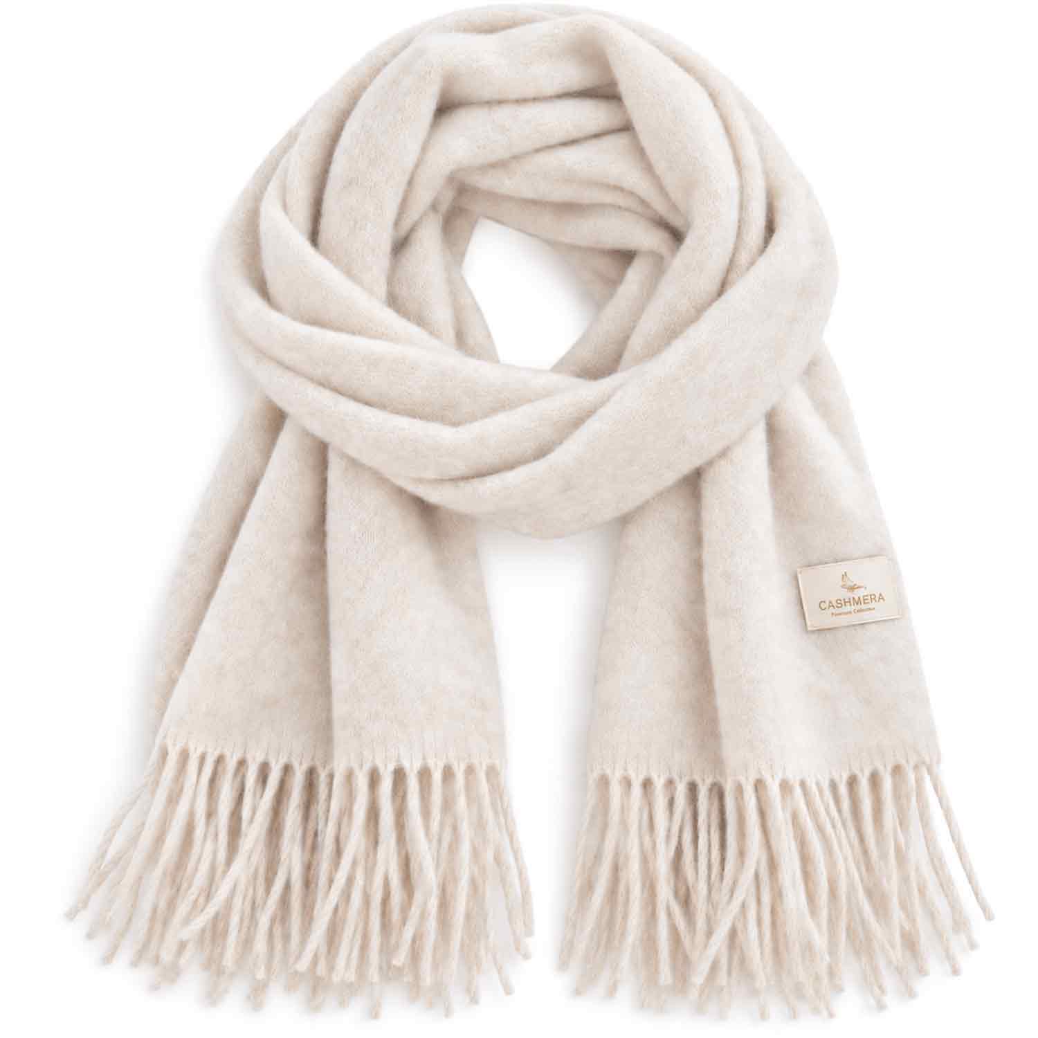 Cashmera Damen Winterschal - off white Abbildung 1