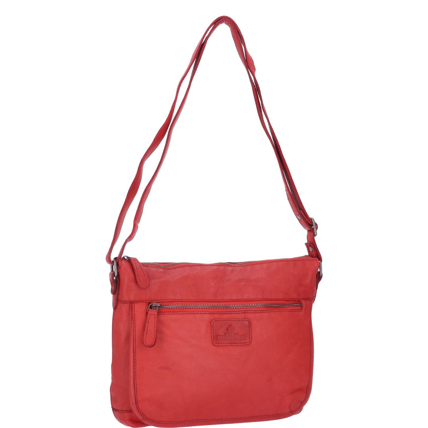 The Skandinavian Brand Damen Ledertasche  rot