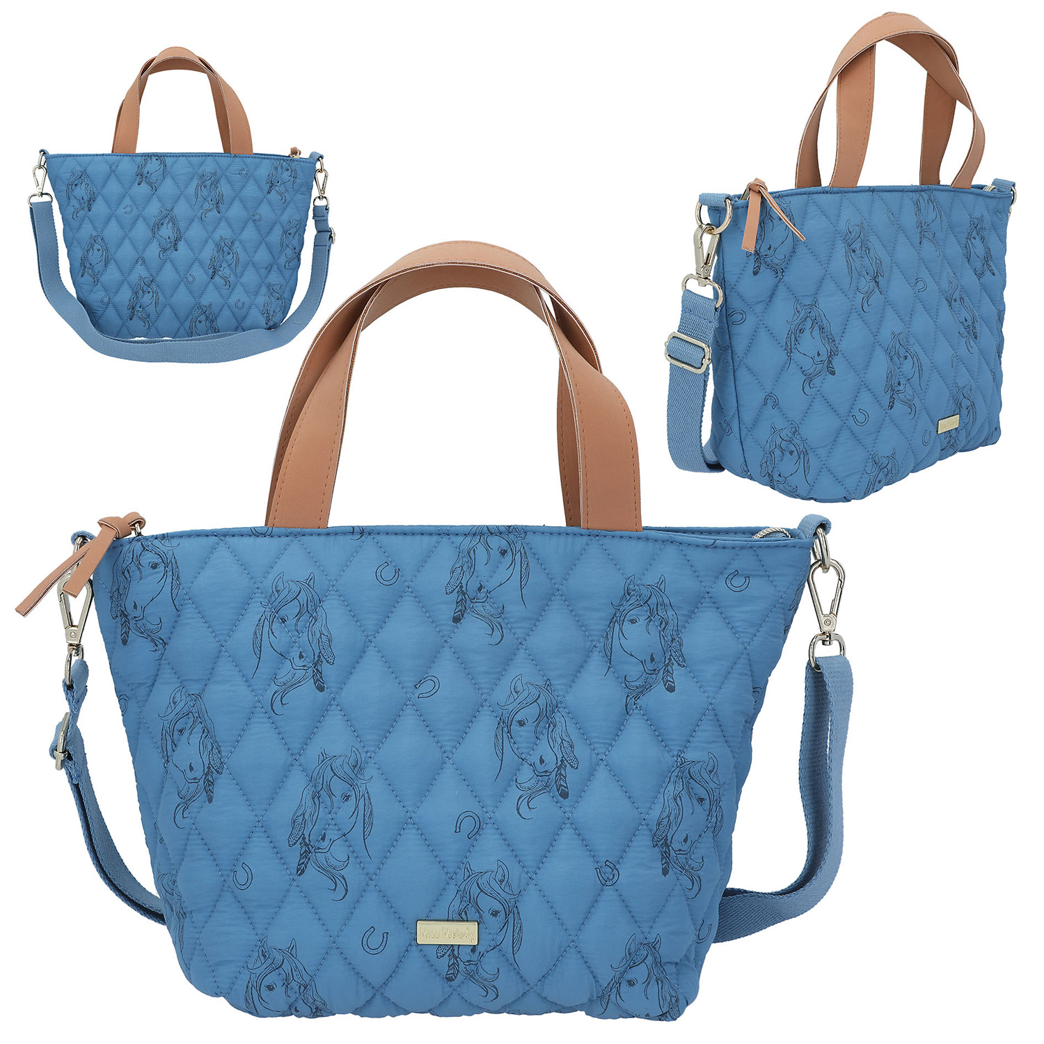 Depesche Mini Shopper Miss Melody Blue Quilt 