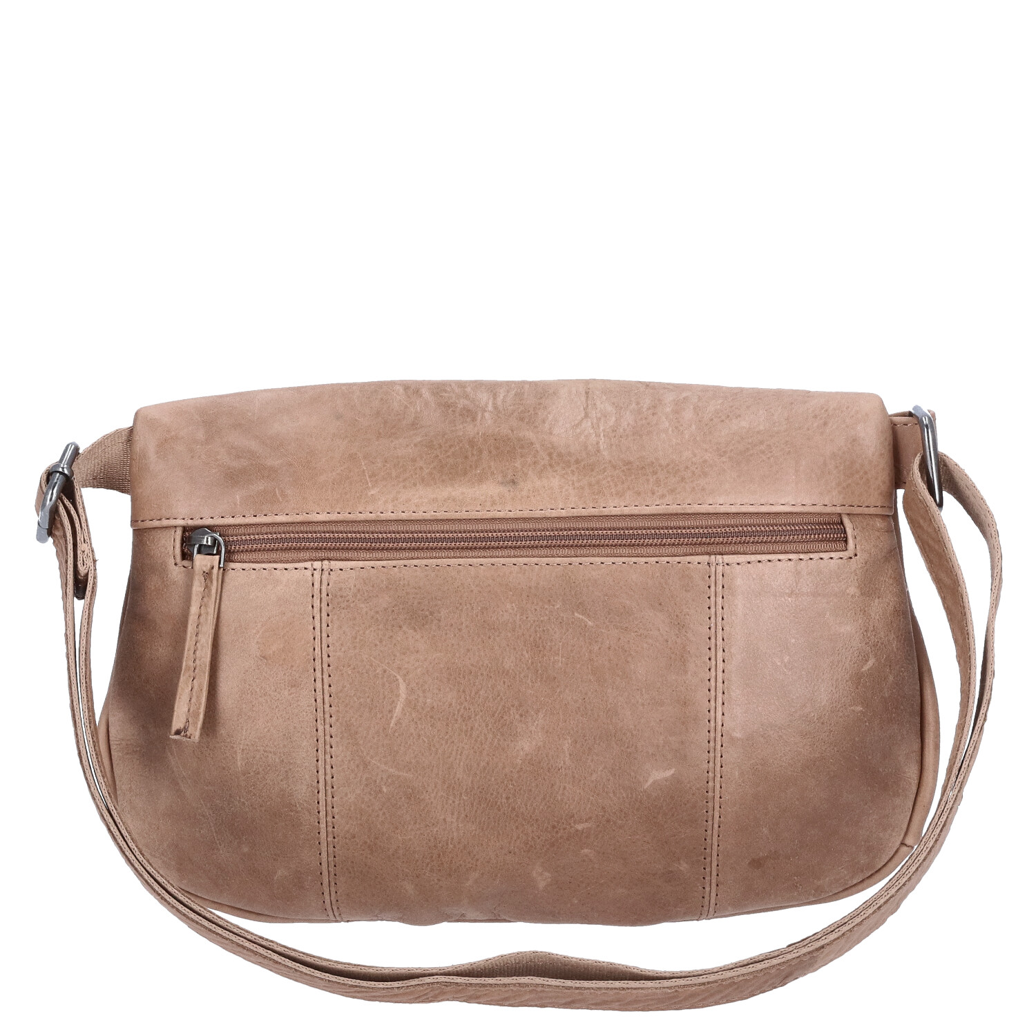 The Skandinavian Brand Leder Crossbody Bag  beige