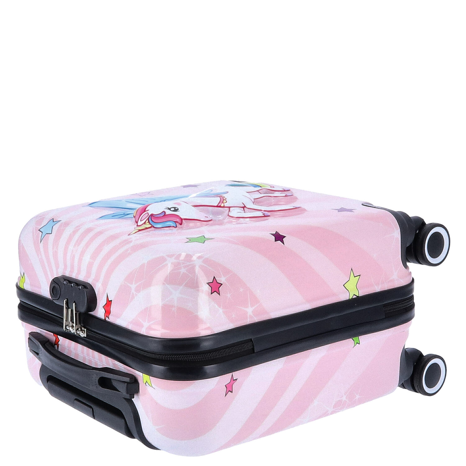 TheTrueC Kindertrolley 4 Rollen Einhorn  Rosa Abbildung 7