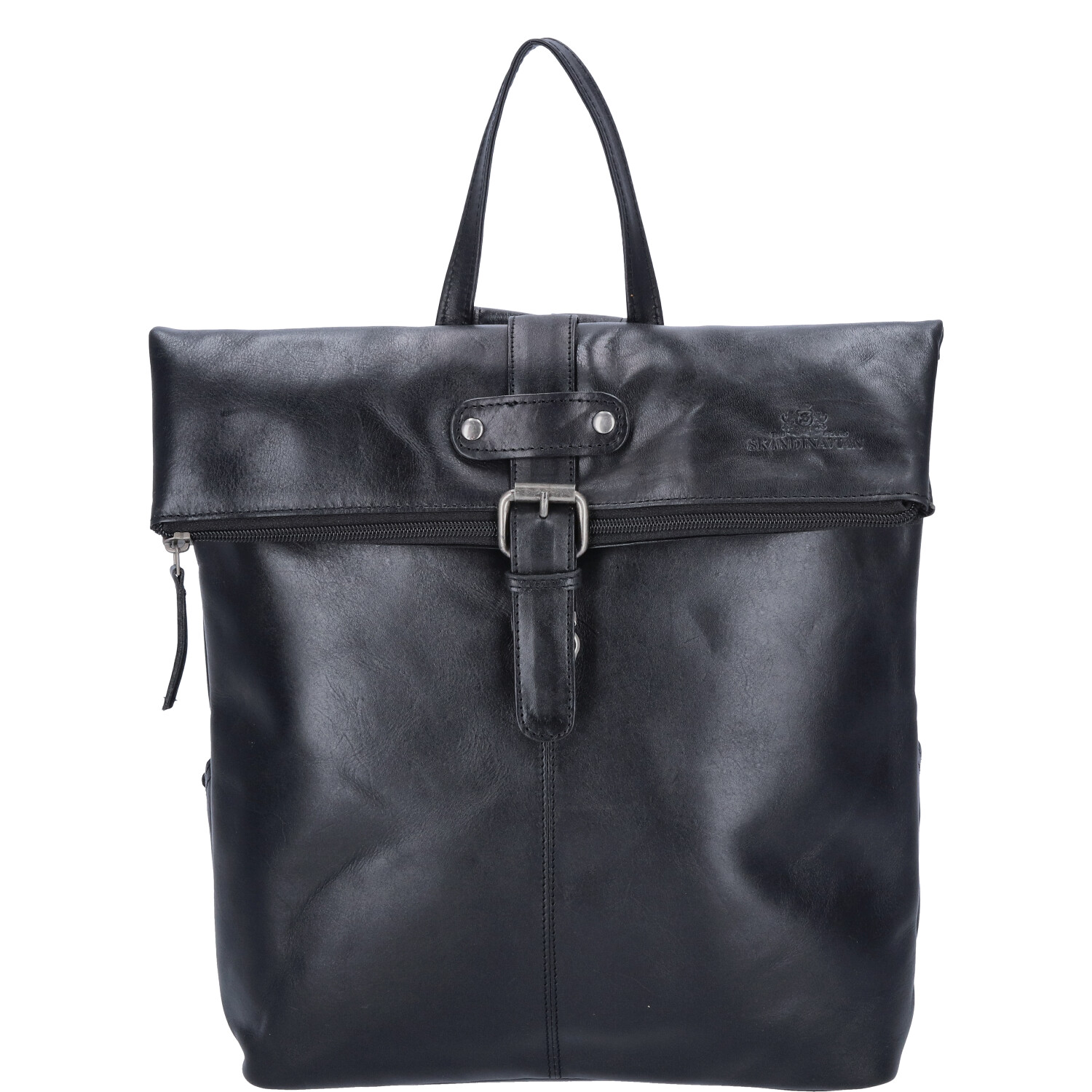 The Skandinavian Brand Damen Leder Rucksack - Black Abbildung 4