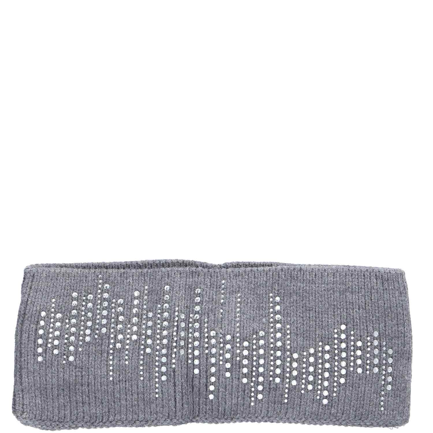 Antonio Antonio Strick Stirnband mit Pailletten  grau Abbildung 1