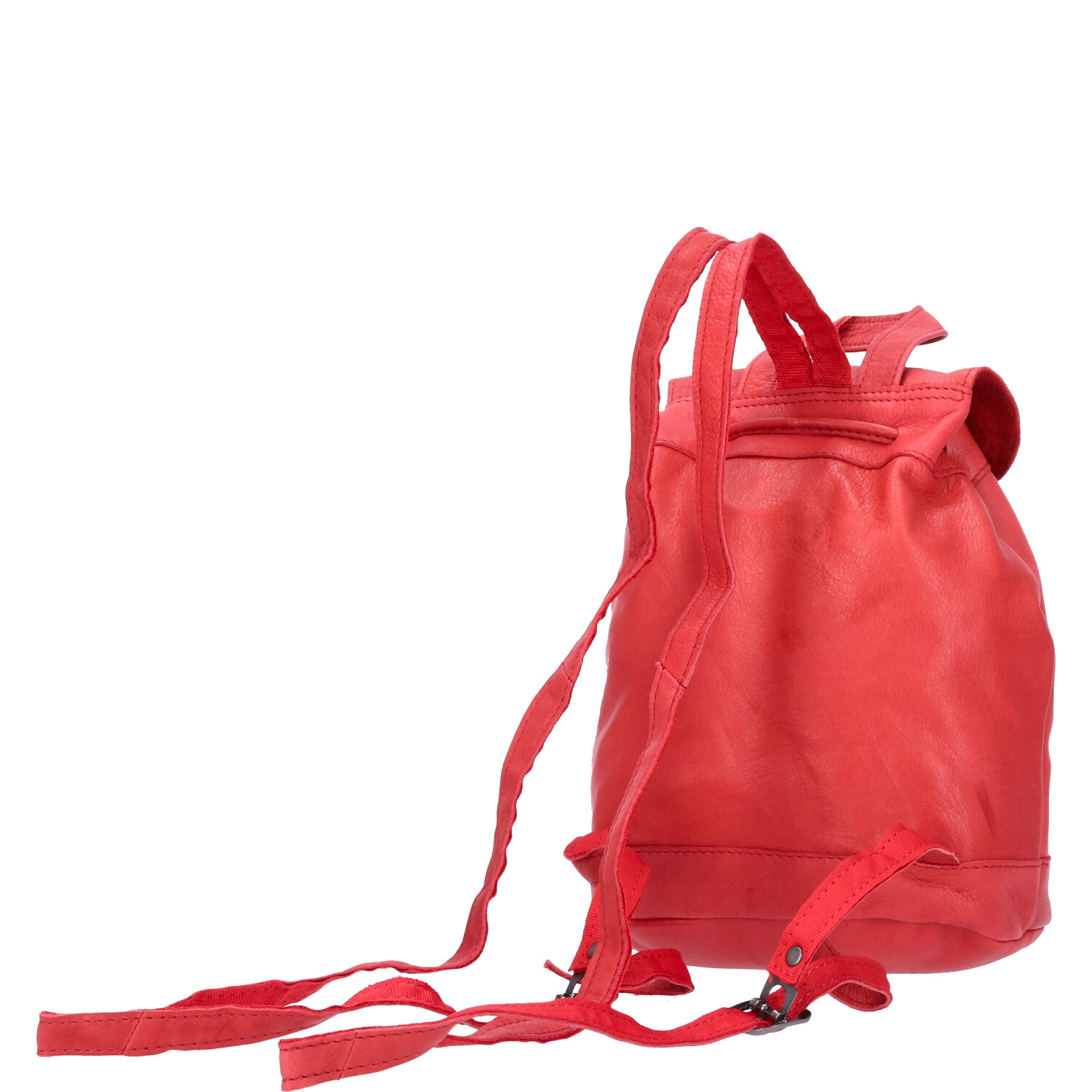 The Skandinavian Brand Mini Leder Rucksack  rot